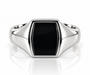 9kt Black Onyx Signet Ring