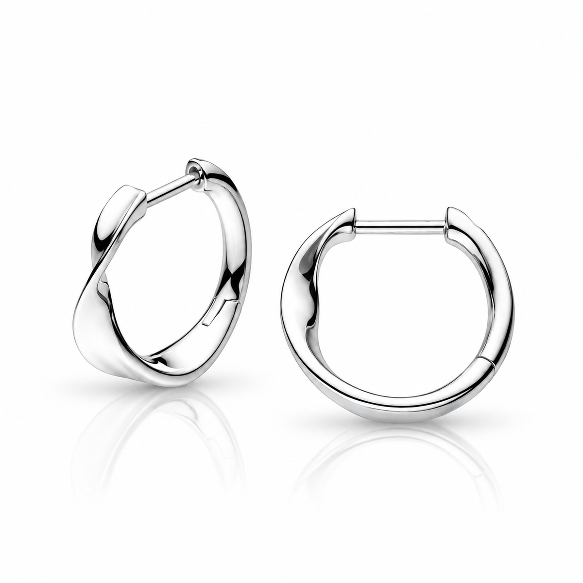 Serenity Curve Hoop Earrings