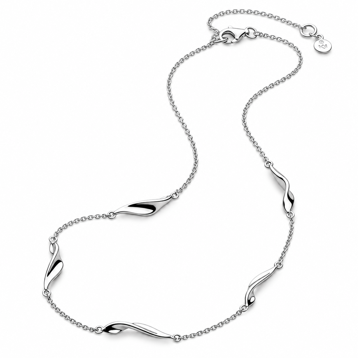 Serenity Curve Station Necklace