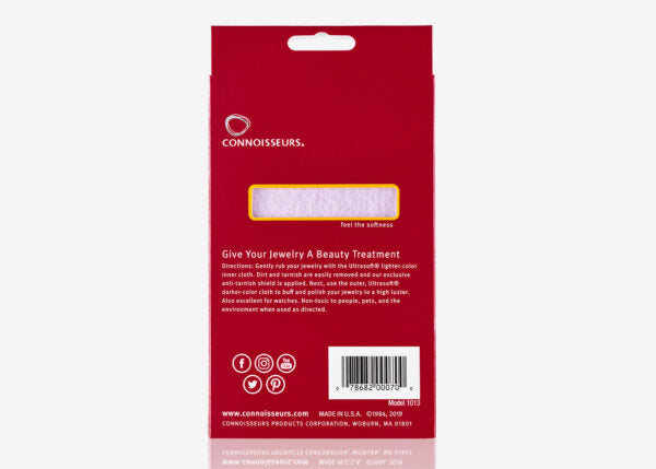 Connoisseurs UltraSoft® Jewellery Polishing Cloth Gold Buff