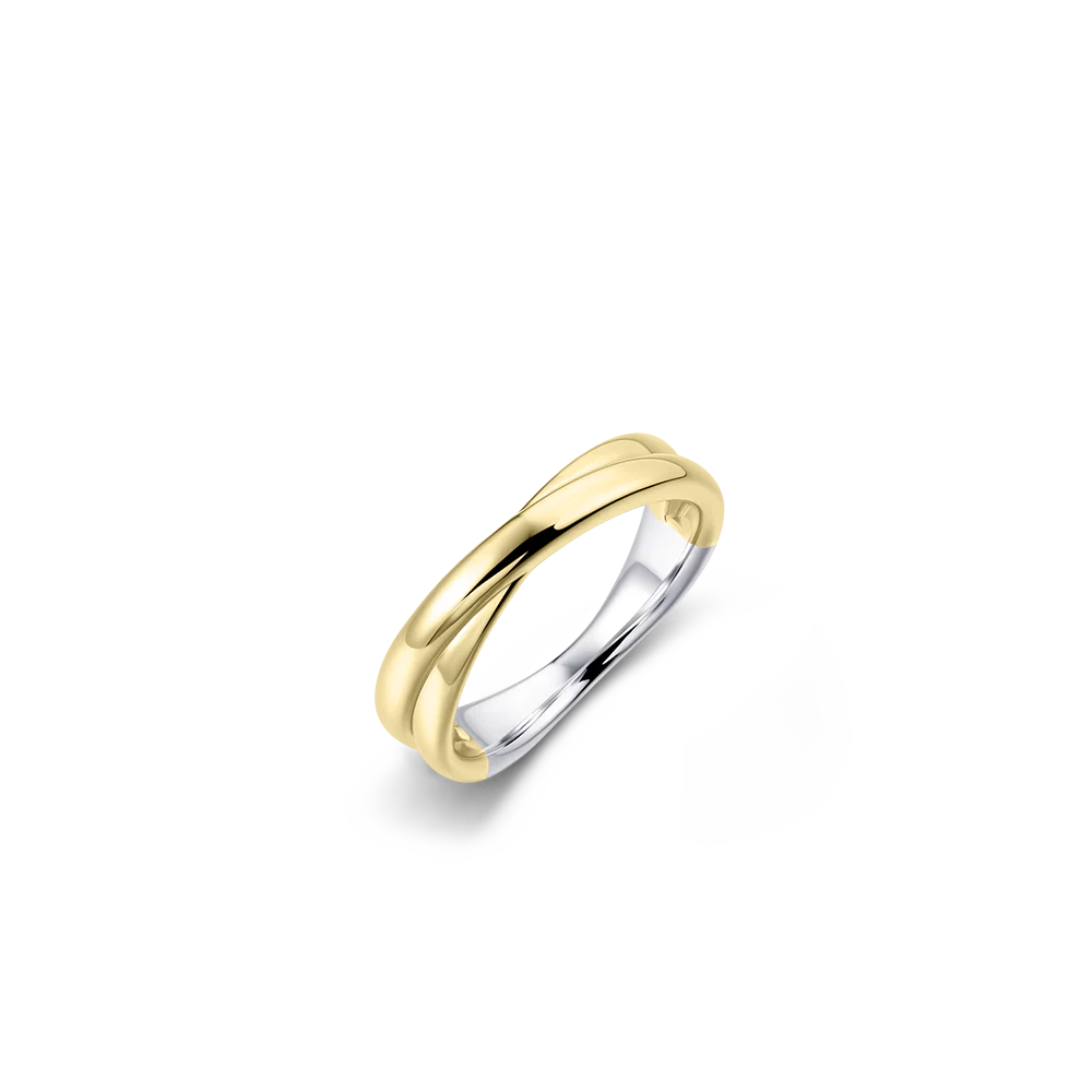 Crossing Bold Bands Ring
