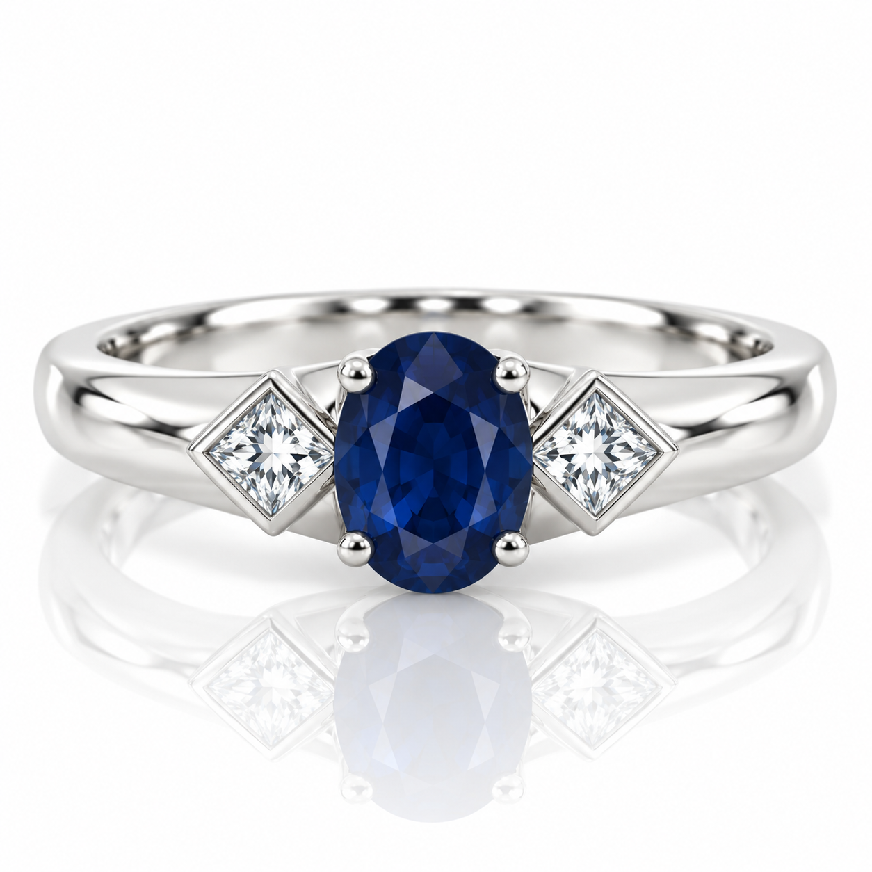 18kt Sapphire and Diamond Dress Ring