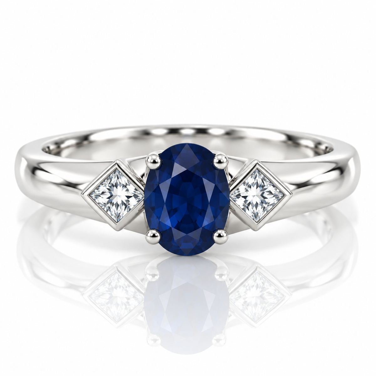 18kt Sapphire and Diamond Dress Ring