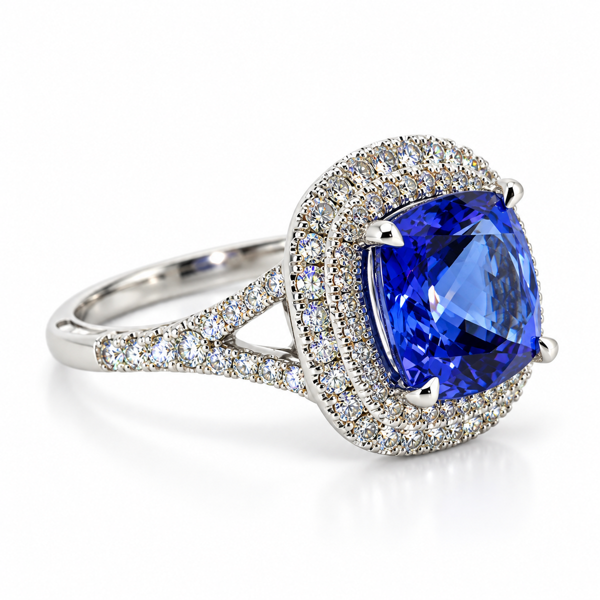 18kt Tanzanite and Diamond Dress Ring