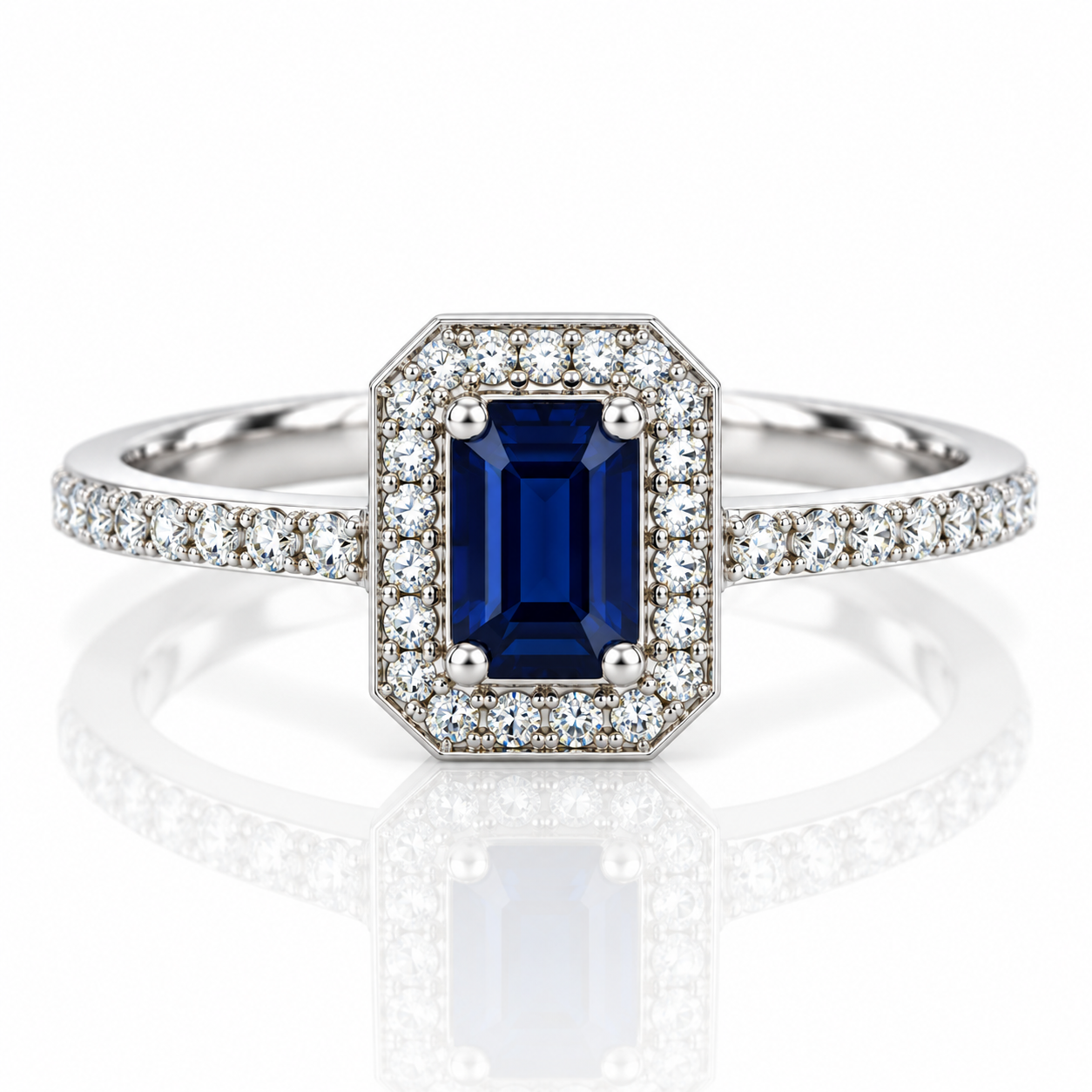 9kt Sapphire and Diamond Dress Ring