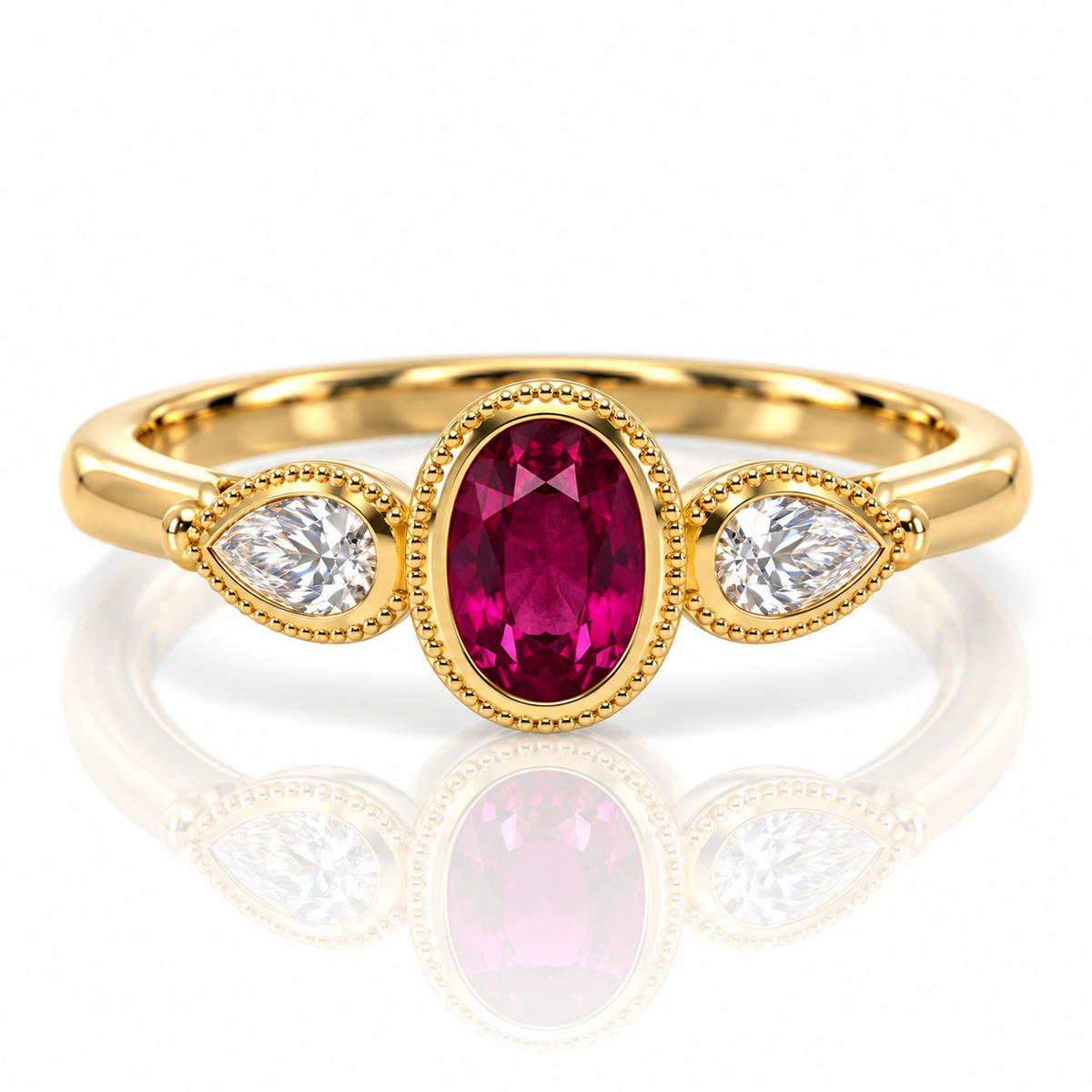18kt Ruby and Diamond Dress Ring