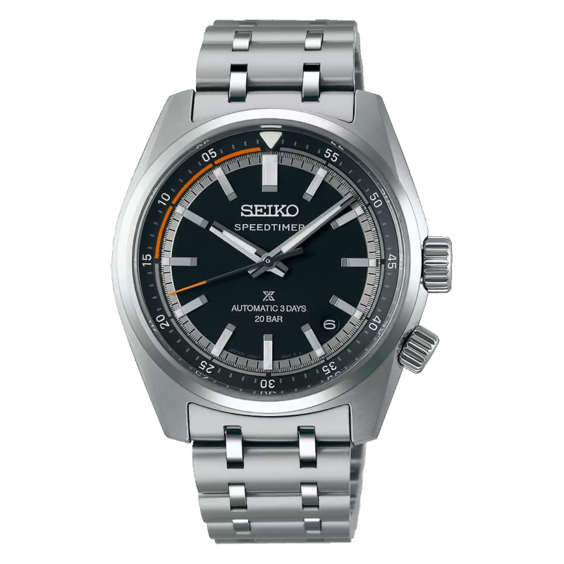 Seiko Speedtimer 6R ‘Compact Countdown’ in black-grey contrast SPB515J1
