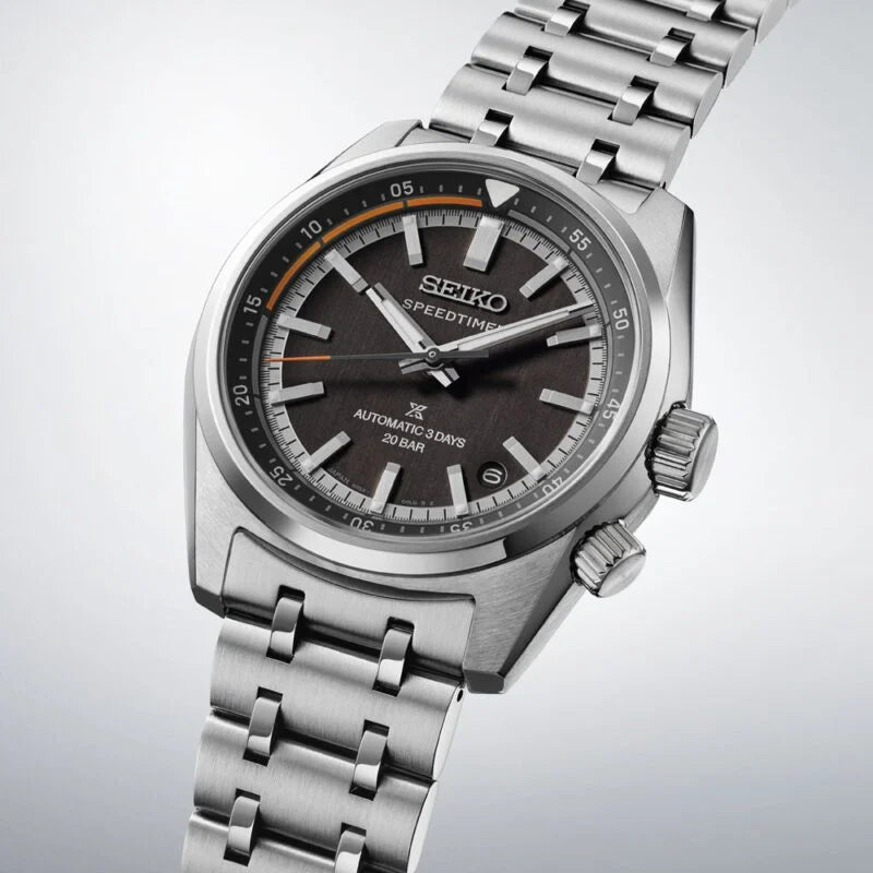 Seiko Speedtimer 6R ‘Compact Countdown’ in black-grey contrast SPB515J1