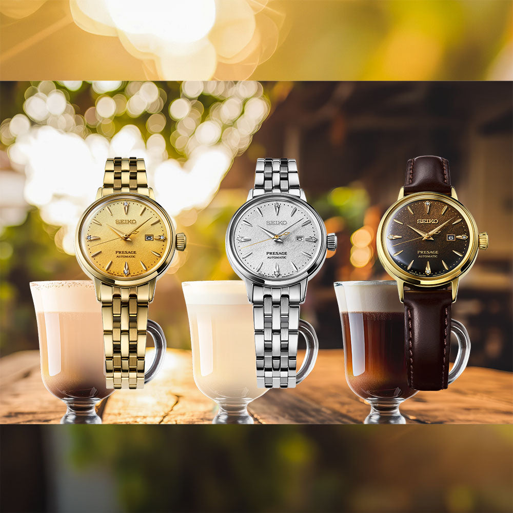 Seiko Presage ‘Eggnog’ Diamond-set 30mm Cocktail Time SRE018J1