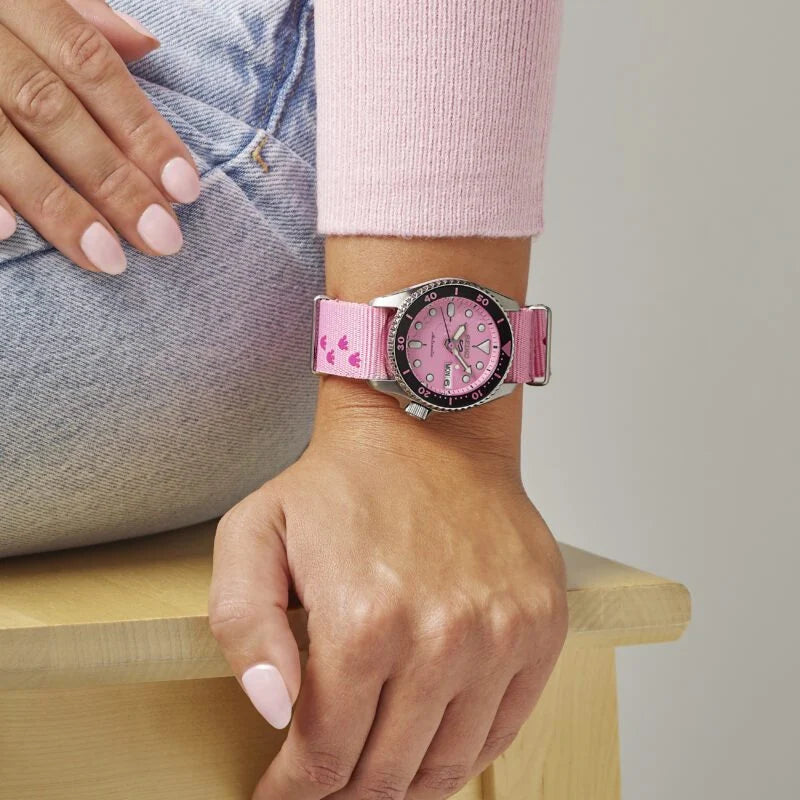 Seiko 5 Sports x Pink Panther LIMITED EDITION SRPM07K1