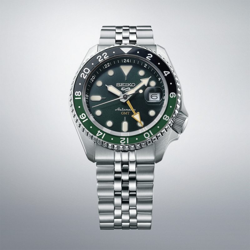 Seiko 5 Sports SKX GMT Bi-Colour Green SSK035K1