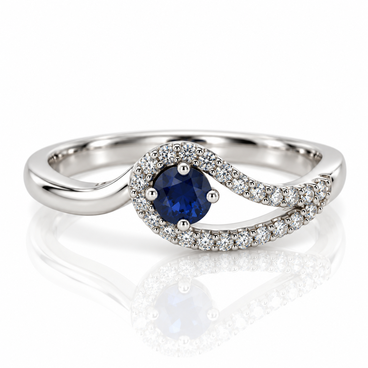 18kt Sapphire and Diamond Dress Ring
