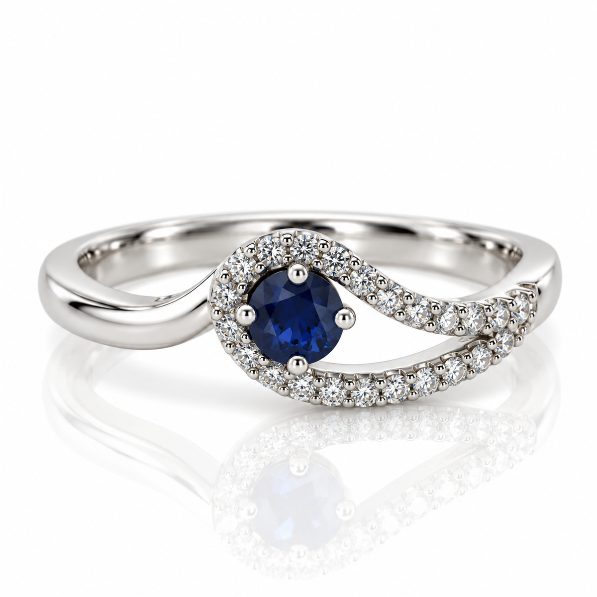 18kt Sapphire and Diamond Dress Ring