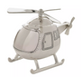 Silver Plated Money Box - Helicopter