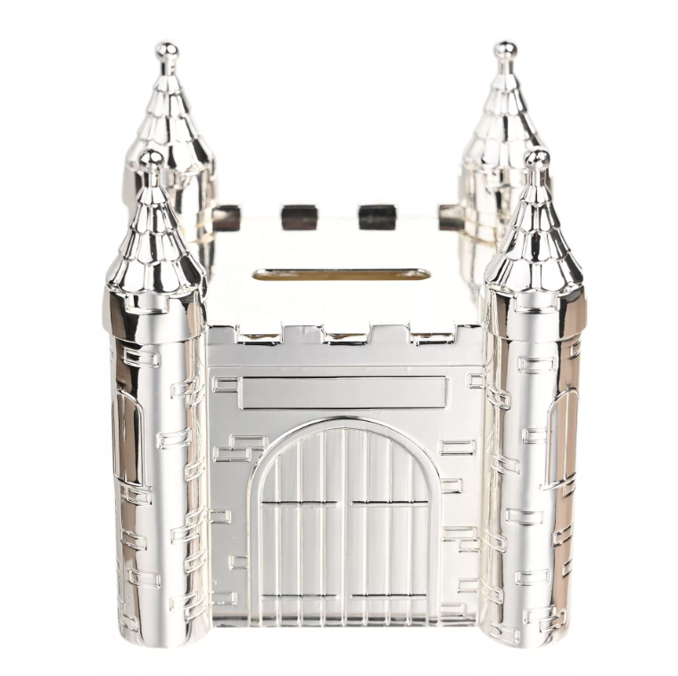 Silverplated Money Box - Castle