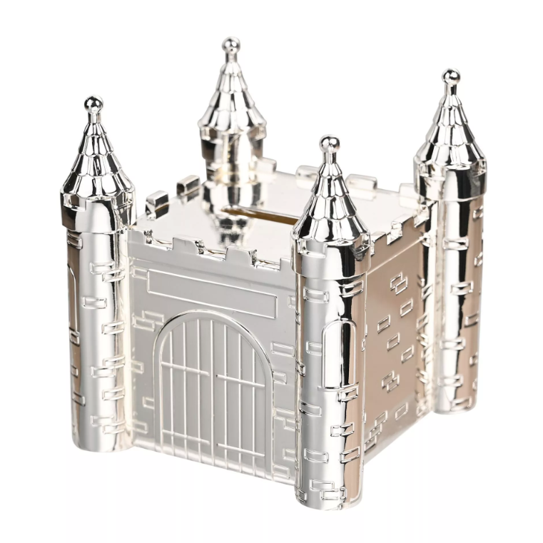 Silverplated Money Box - Castle