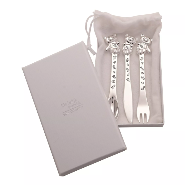 Twinkle Twinkle Silverplated 3pc Cutlery Set