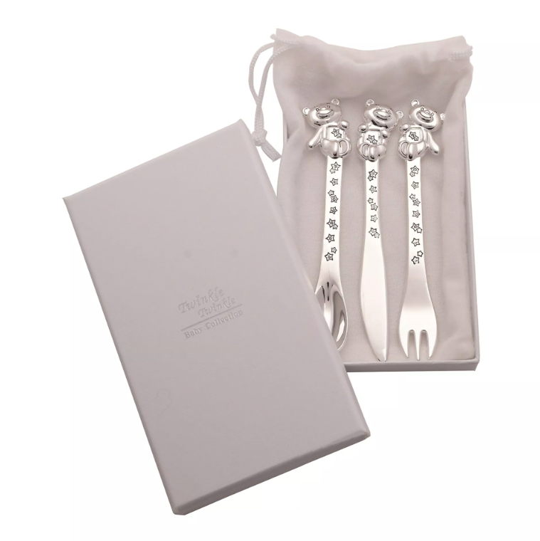 Twinkle Twinkle Silverplated 3pc Cutlery Set