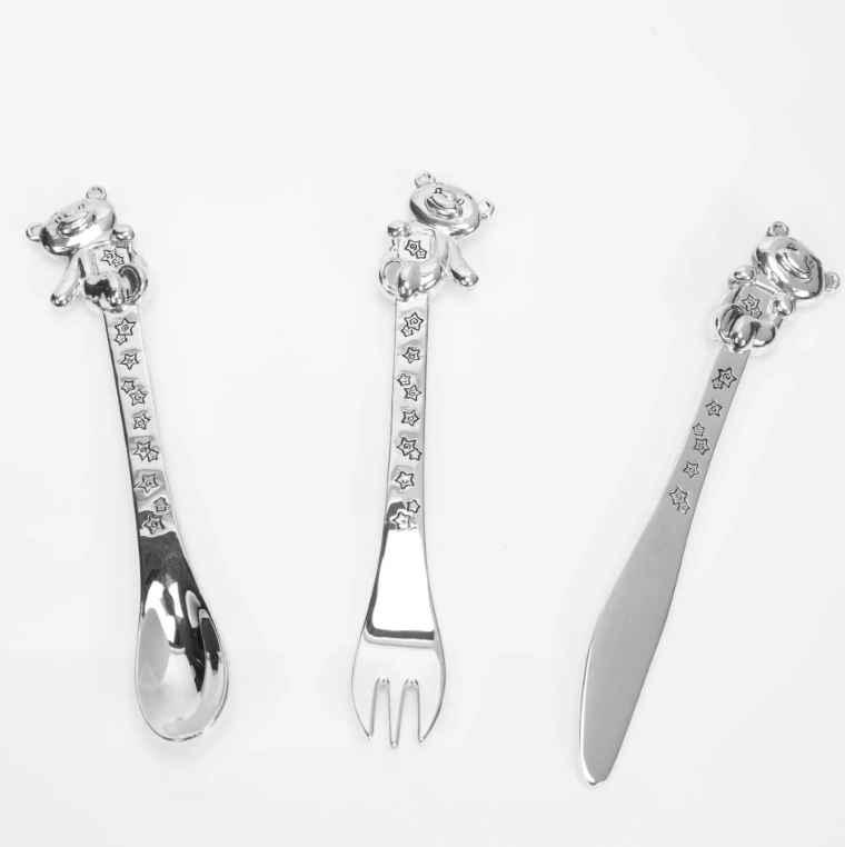 Twinkle Twinkle Silverplated 3pc Cutlery Set