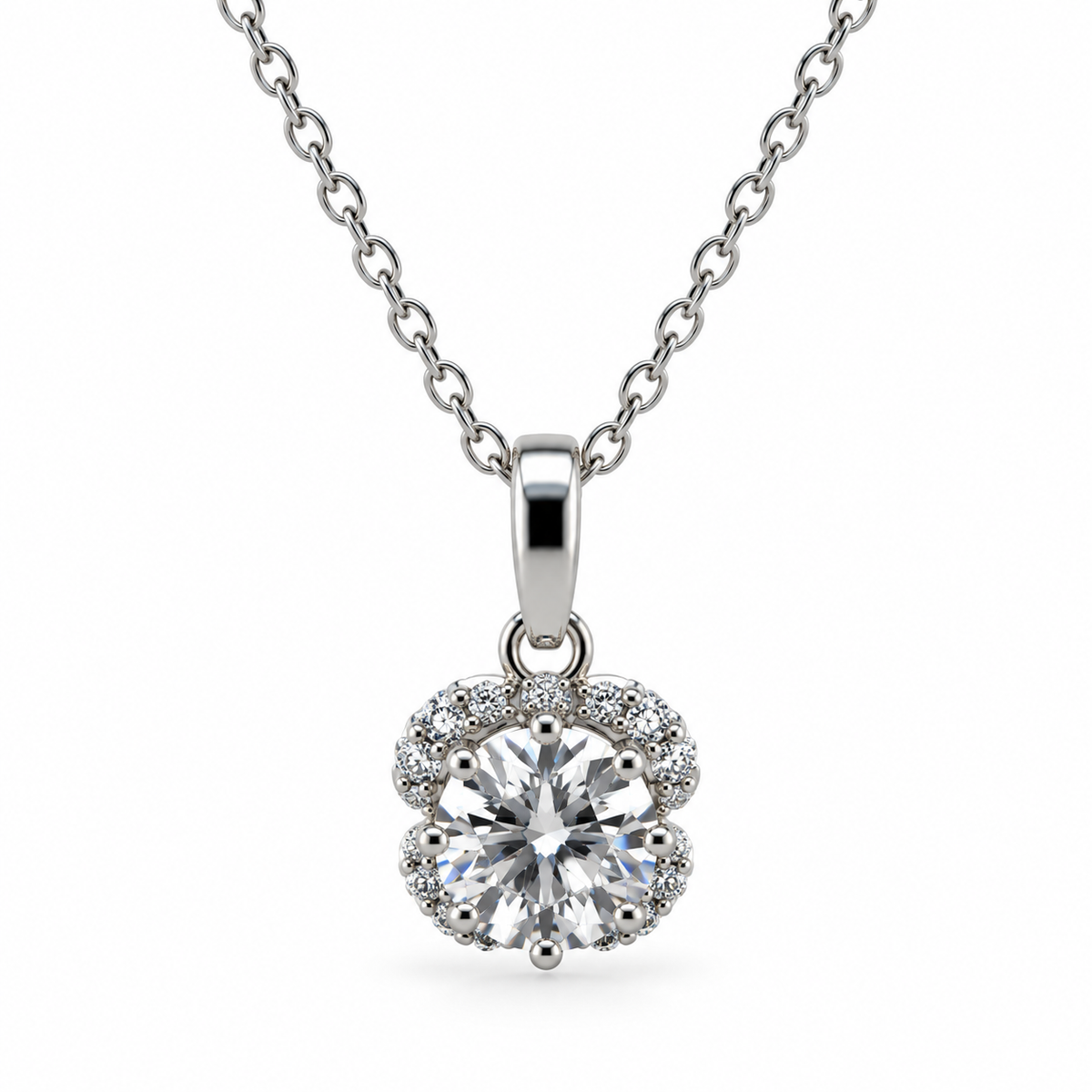Clover Cluster CZ Pendant