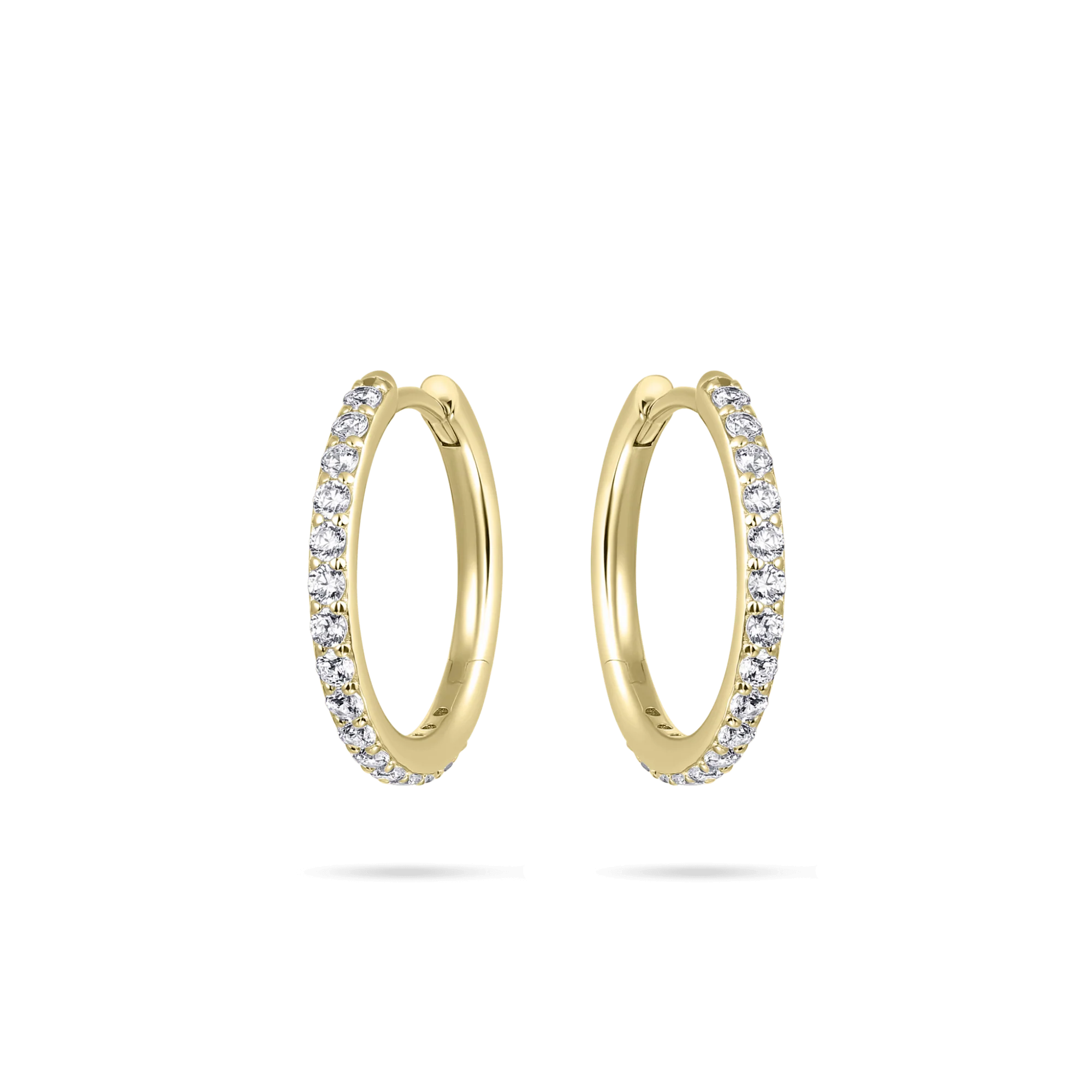 Sparkling Large Hoop Earrings