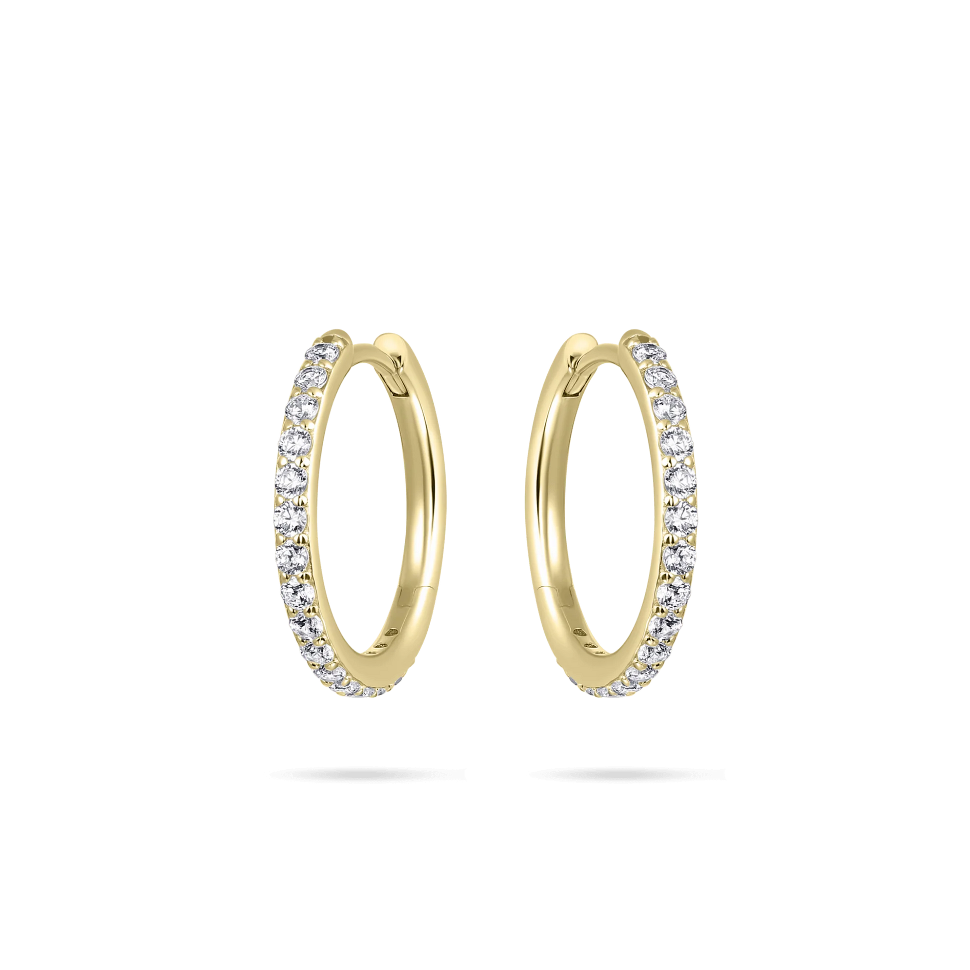 Sparkling Large Hoop Earrings