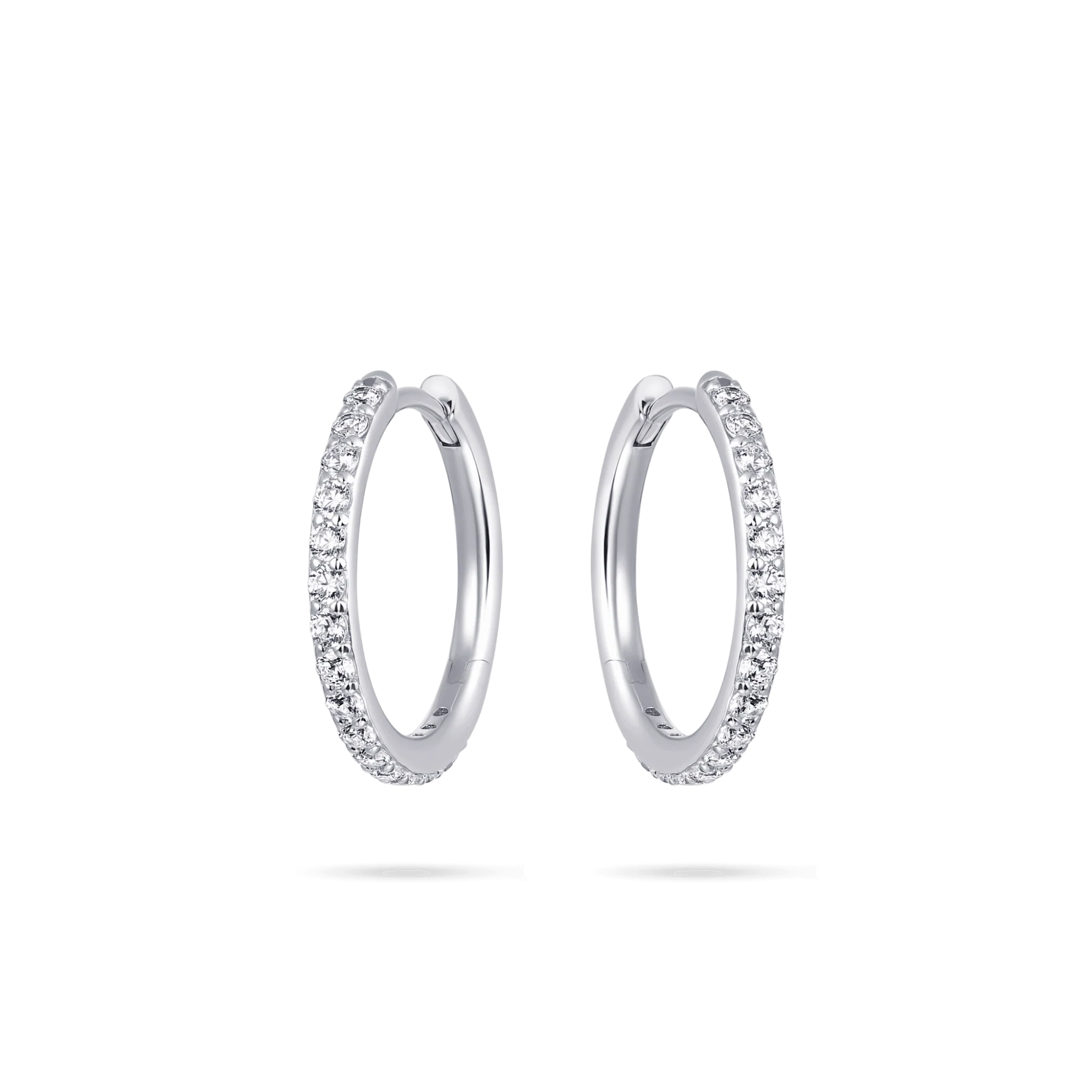 Sparkling Large Hoop Earrings