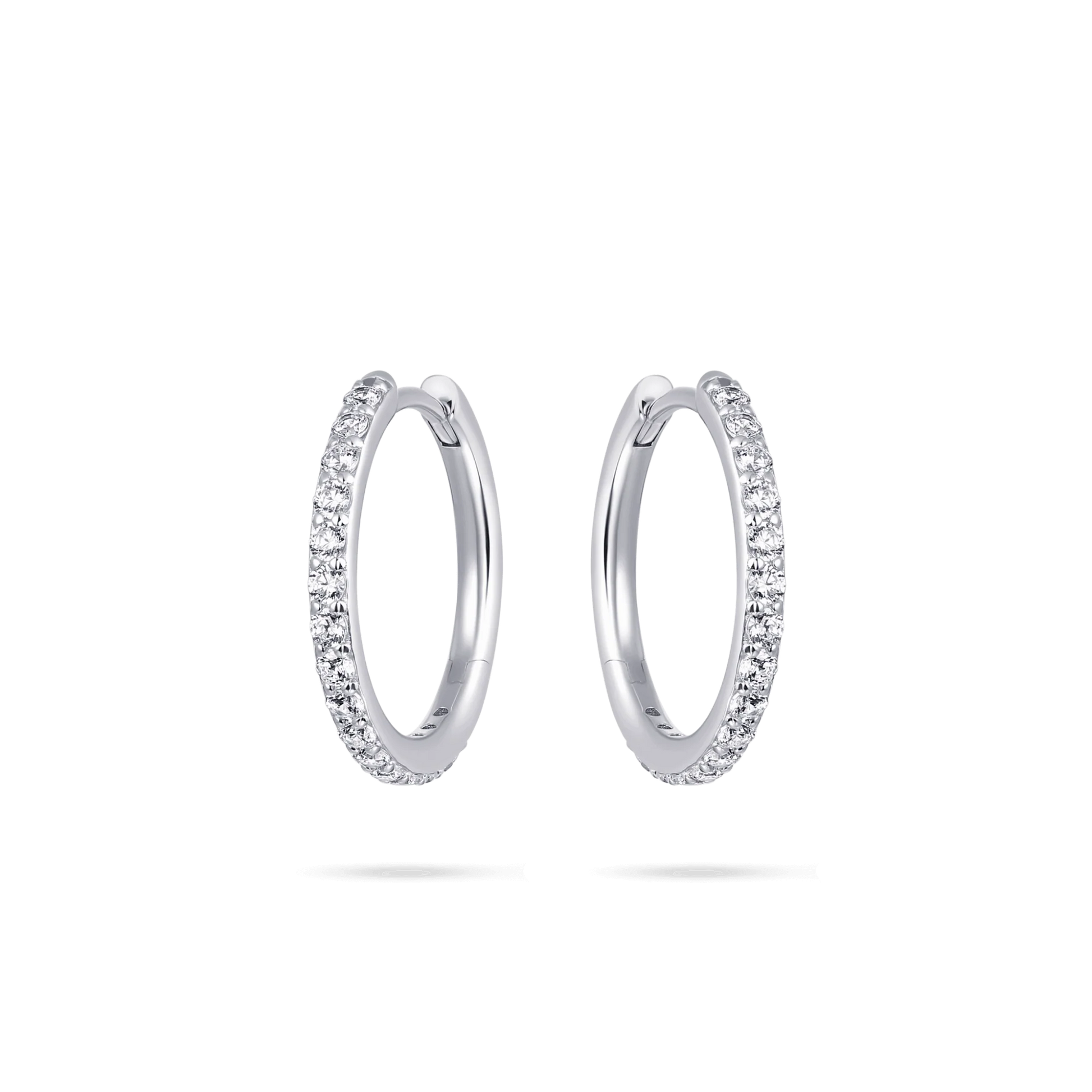 Sparkling Large Hoop Earrings