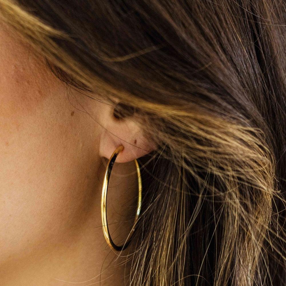 Tube Oversized Hoop Earrings