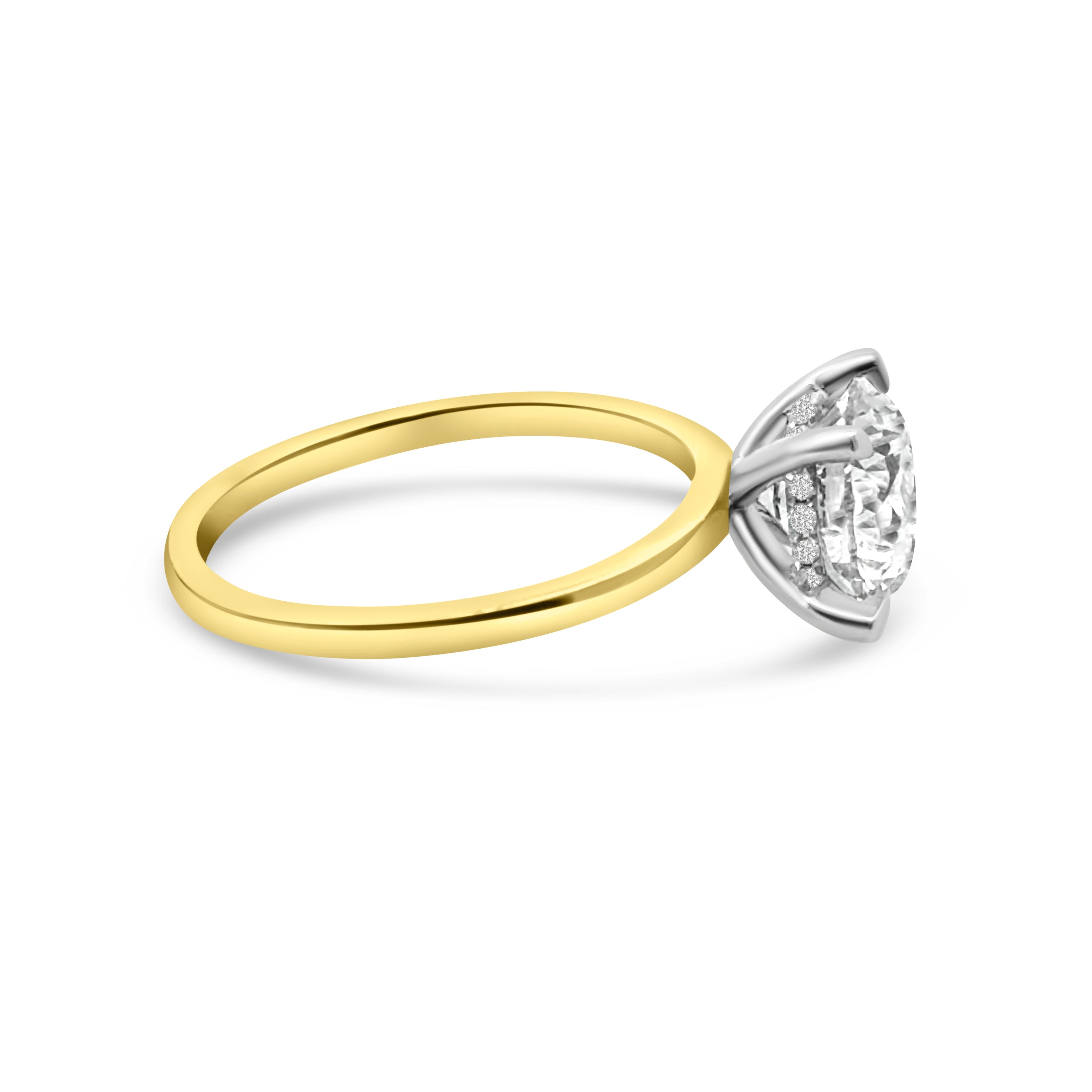 Lab Diamond 18kt Brilliant Cut Solitaire Engagement Ring