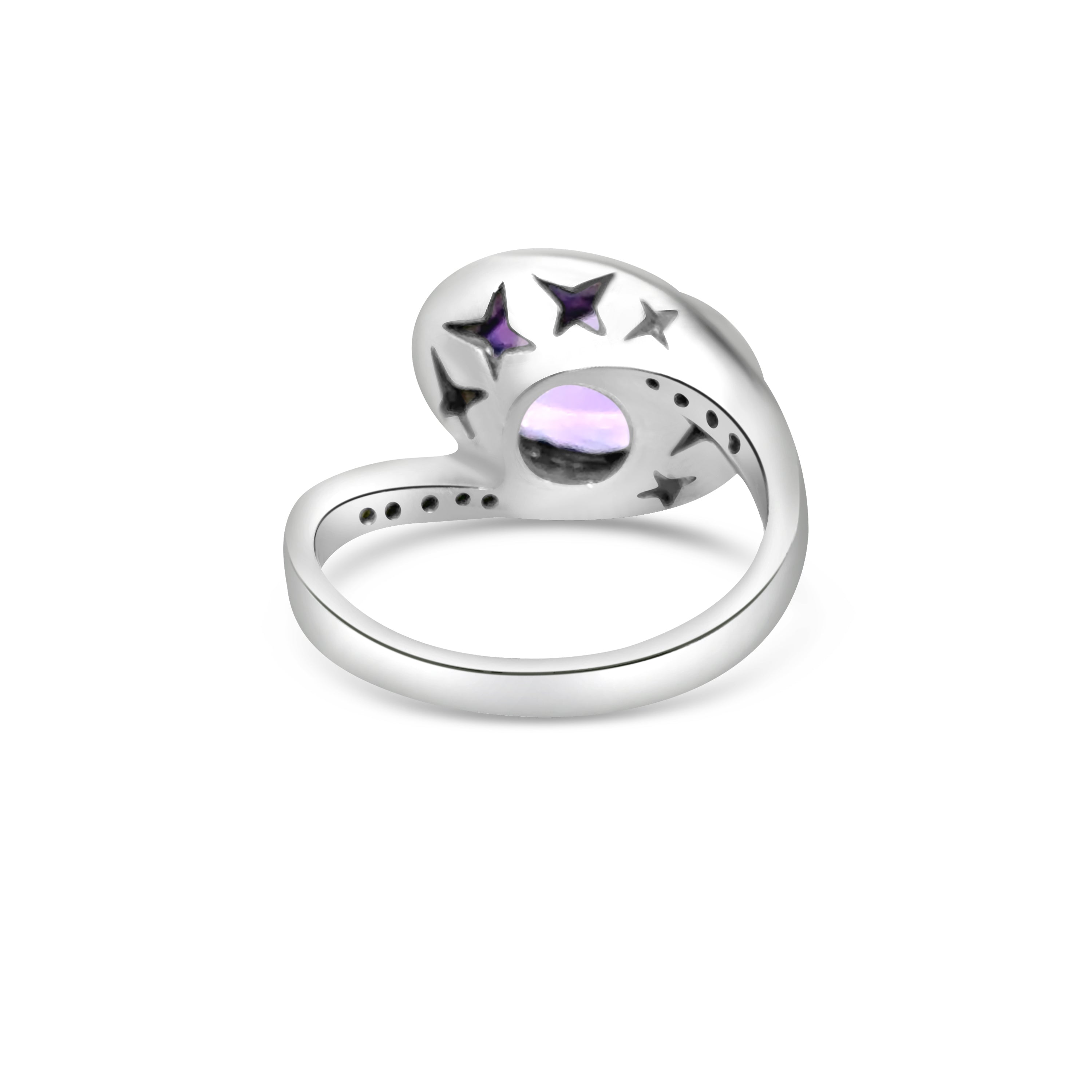 9kt Amethyst and Diamond Ring