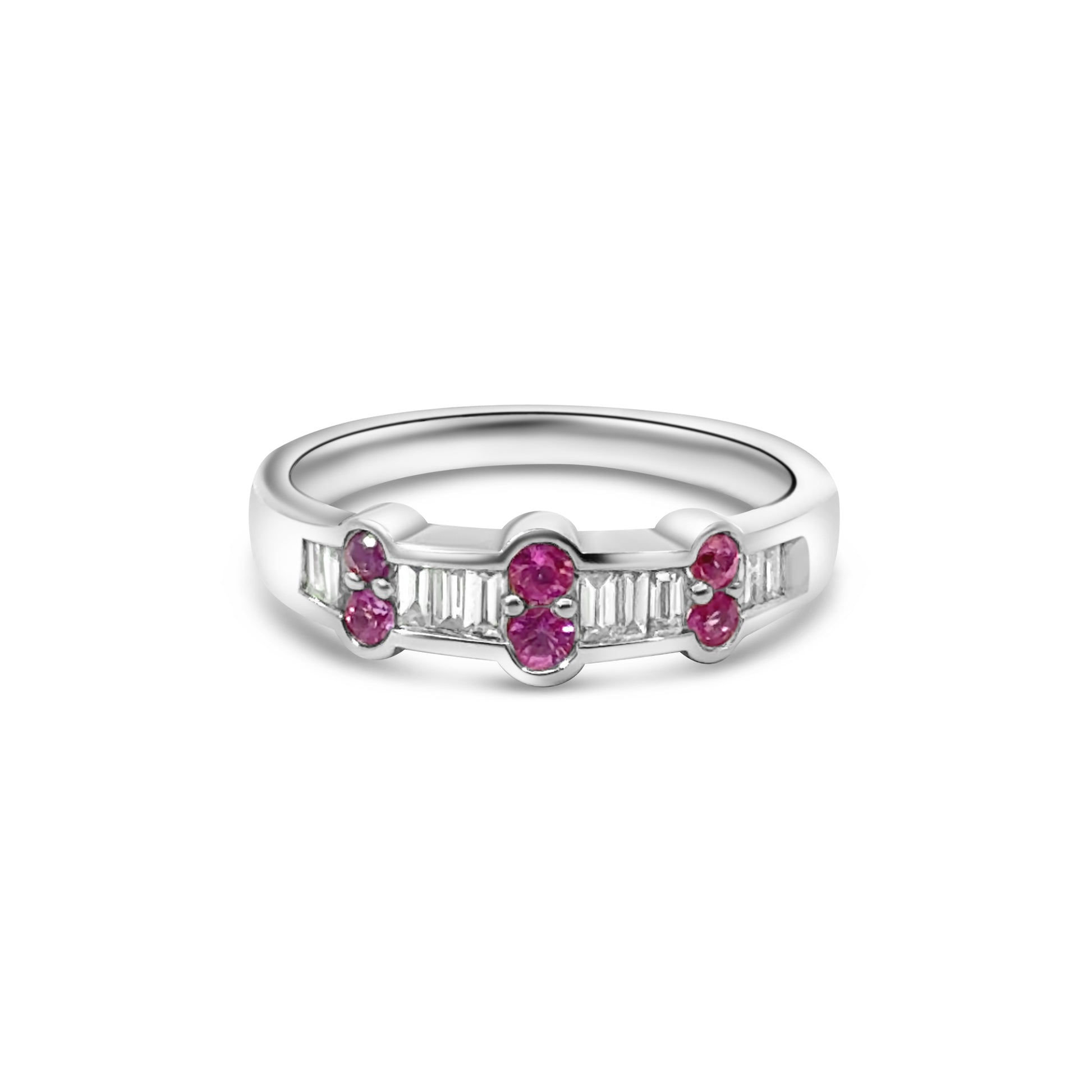 18kt Pink Sapphire and Diamond Dress Ring