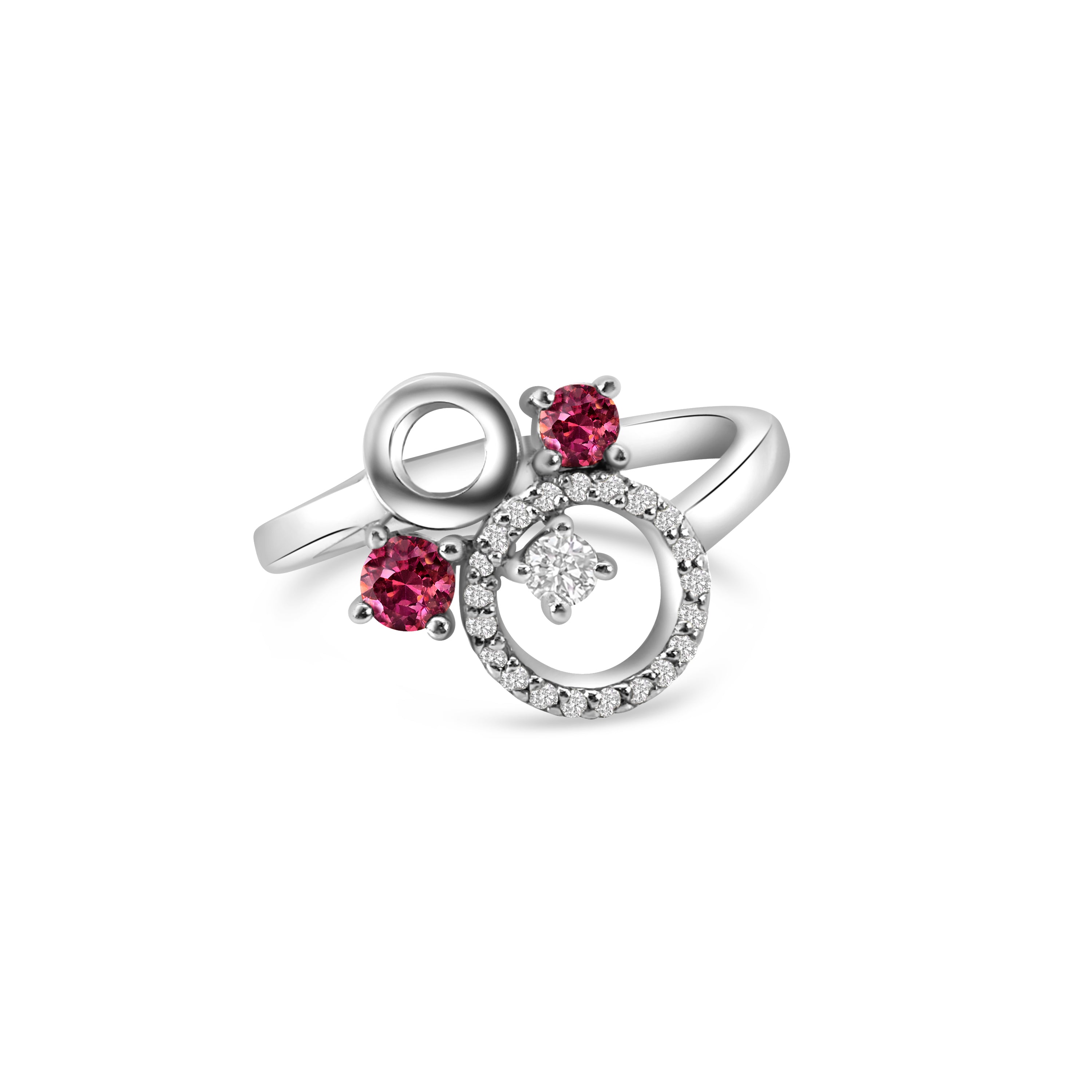 14kt Pink Tourmaline and Diamond Dress Ring