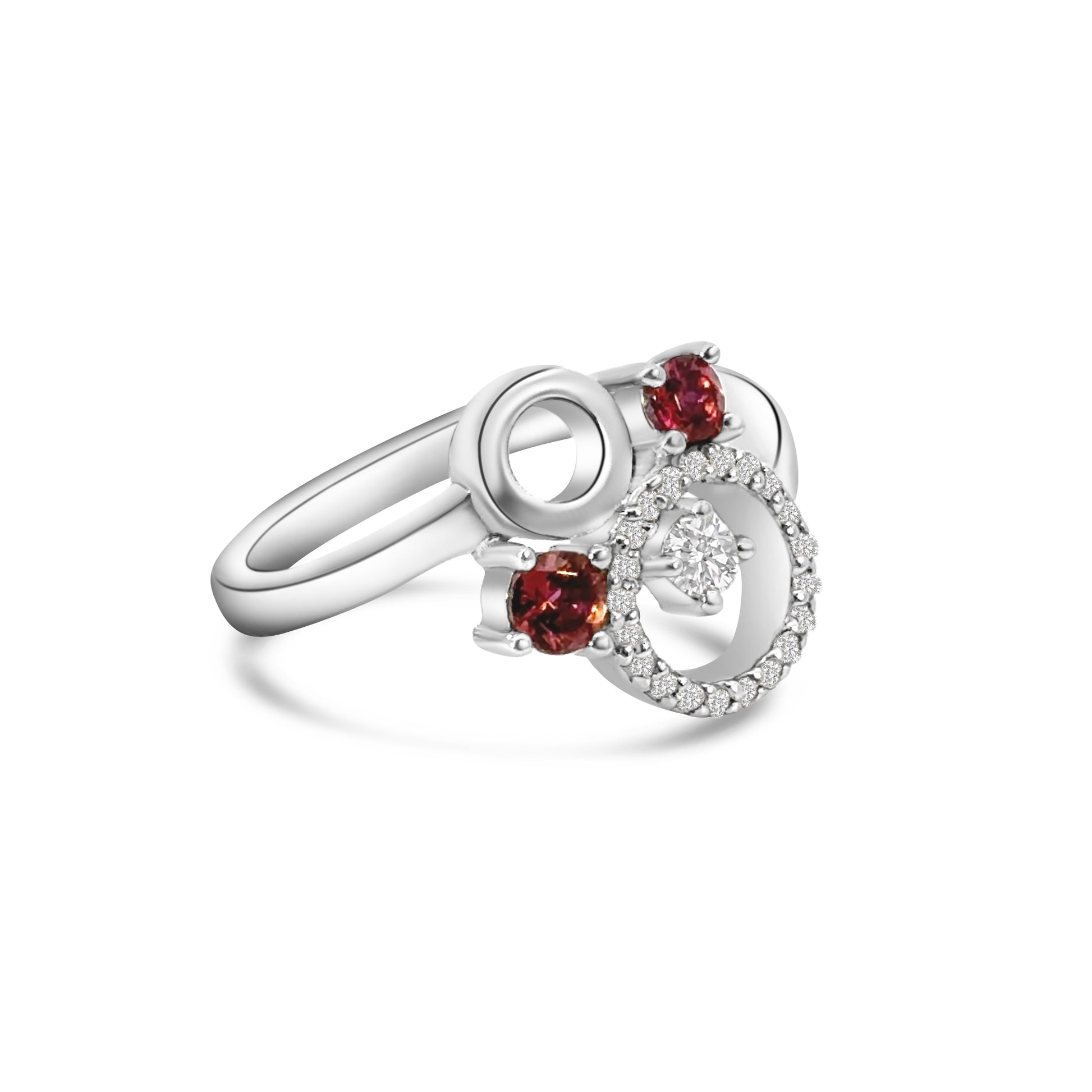 14kt Pink Tourmaline and Diamond Dress Ring