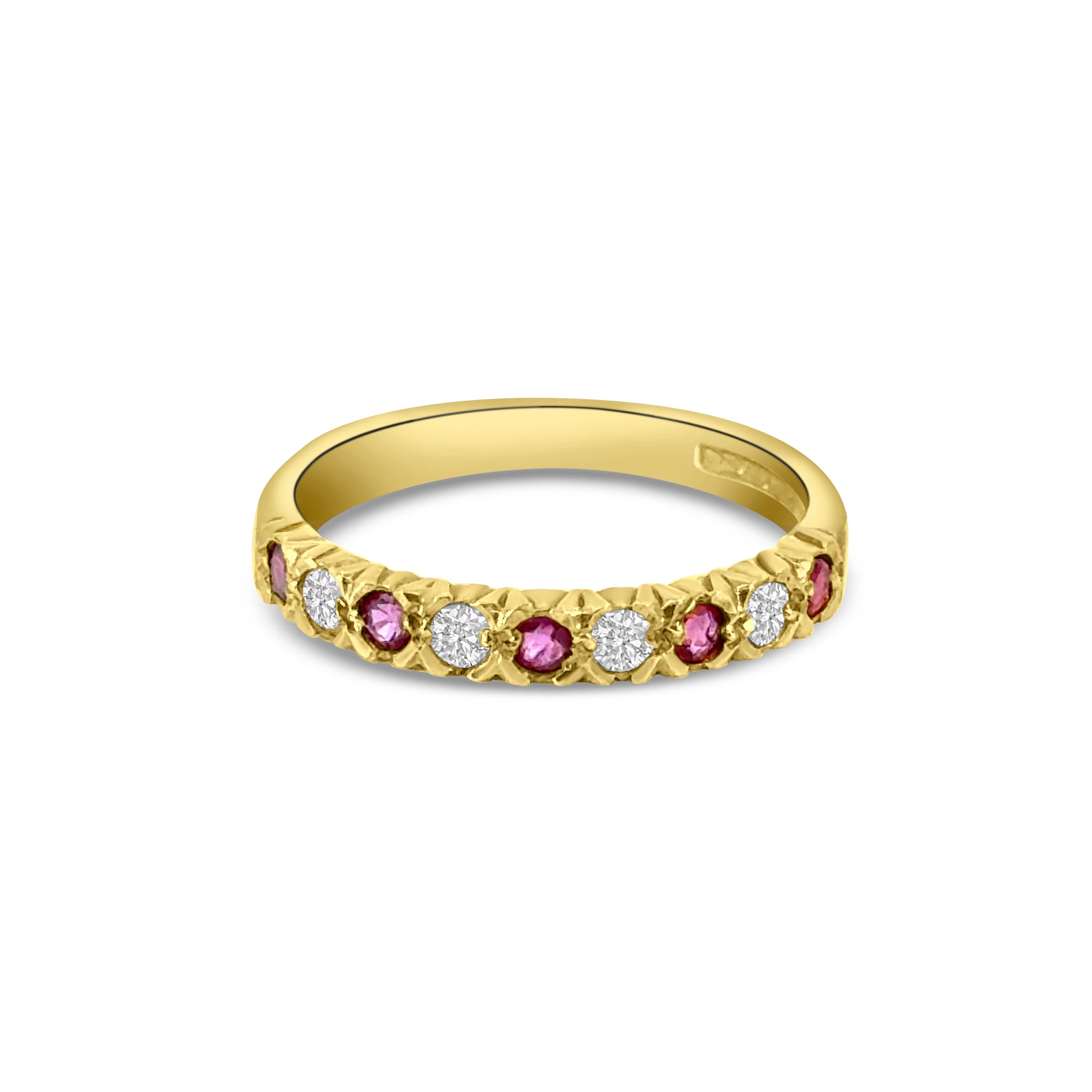 9kt Ruby and Diamond Band