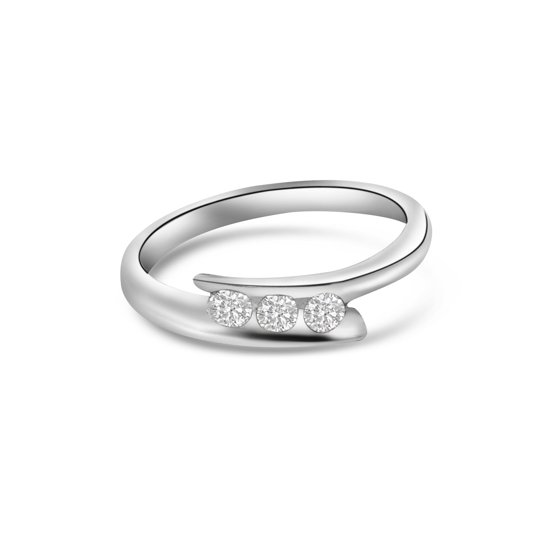 9kt Channel Set Diamond Dress Ring