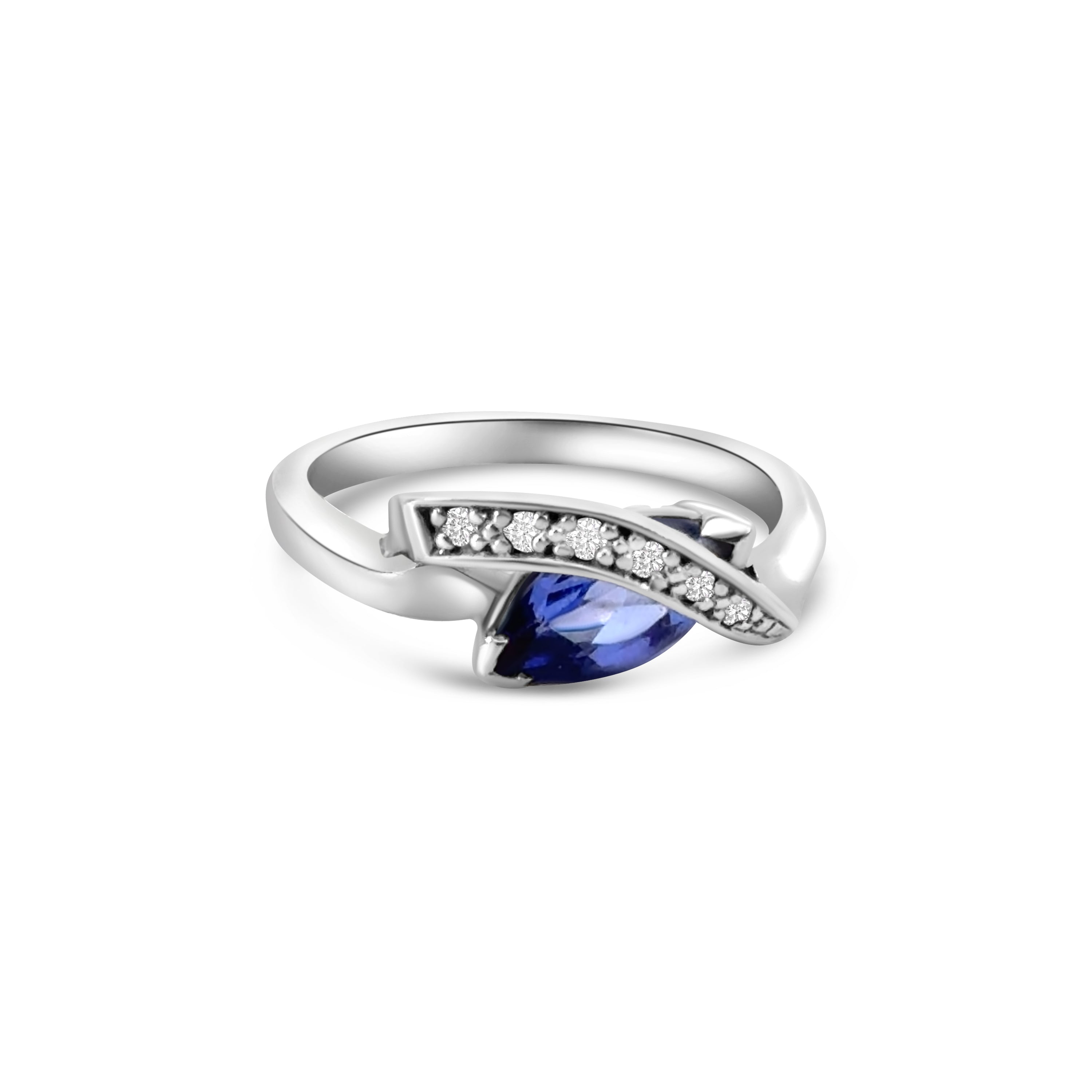 9kt Tanzanite and Diamond Dress Ring