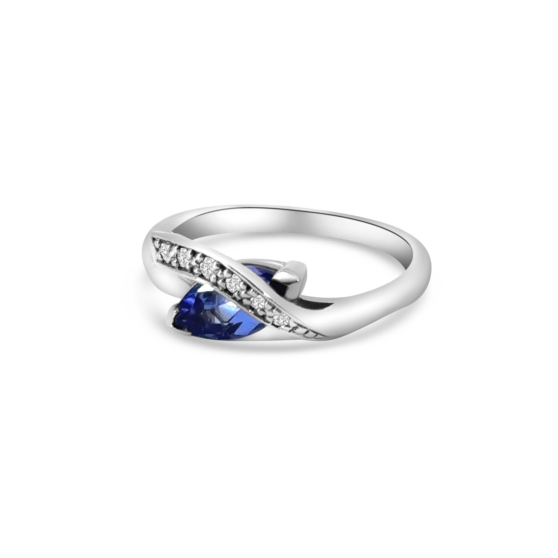 9kt Tanzanite and Diamond Dress Ring