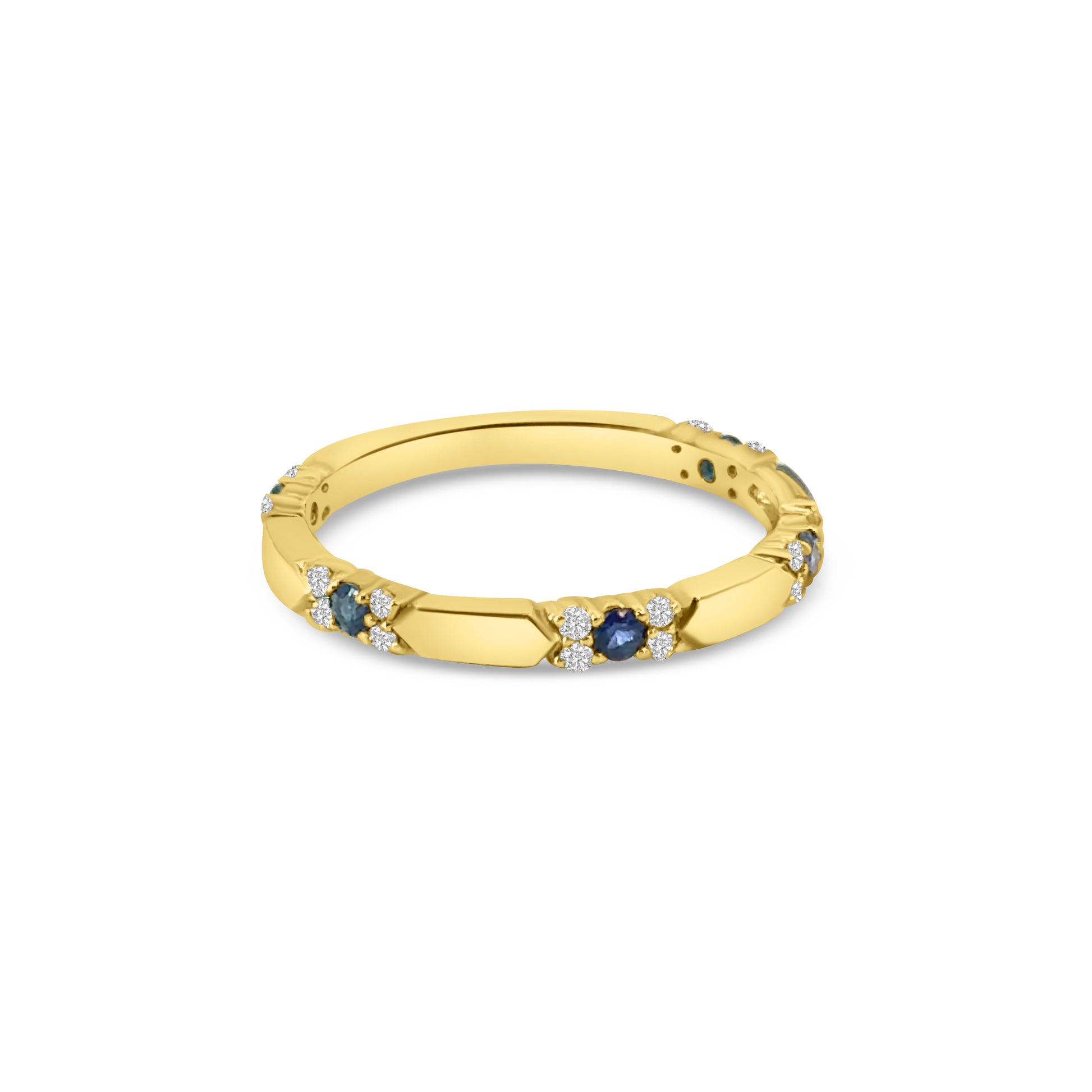 9kt Sapphire and Diamond Band