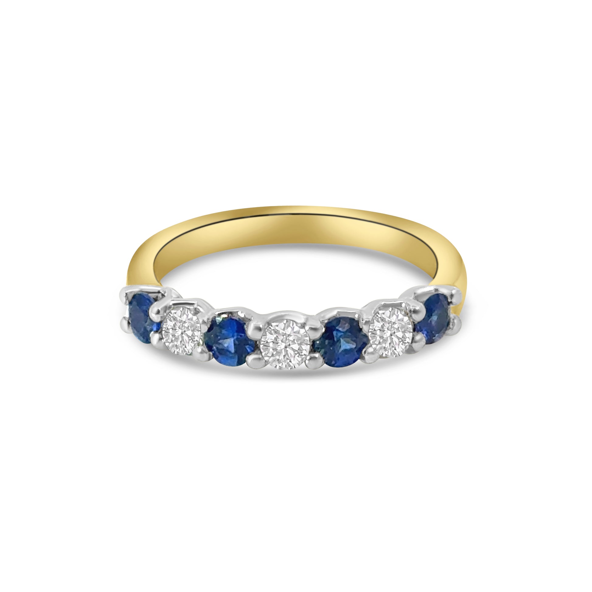 18kt Sapphire and Diamond Band