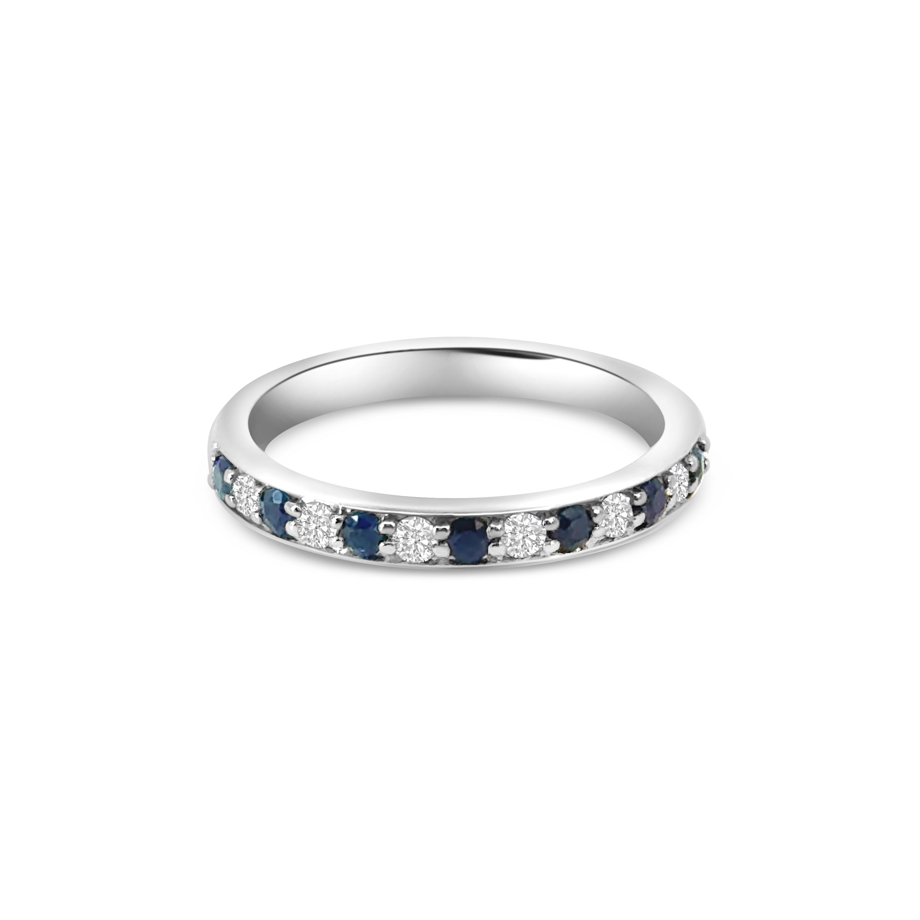 9kt Sapphire and Diamond Band