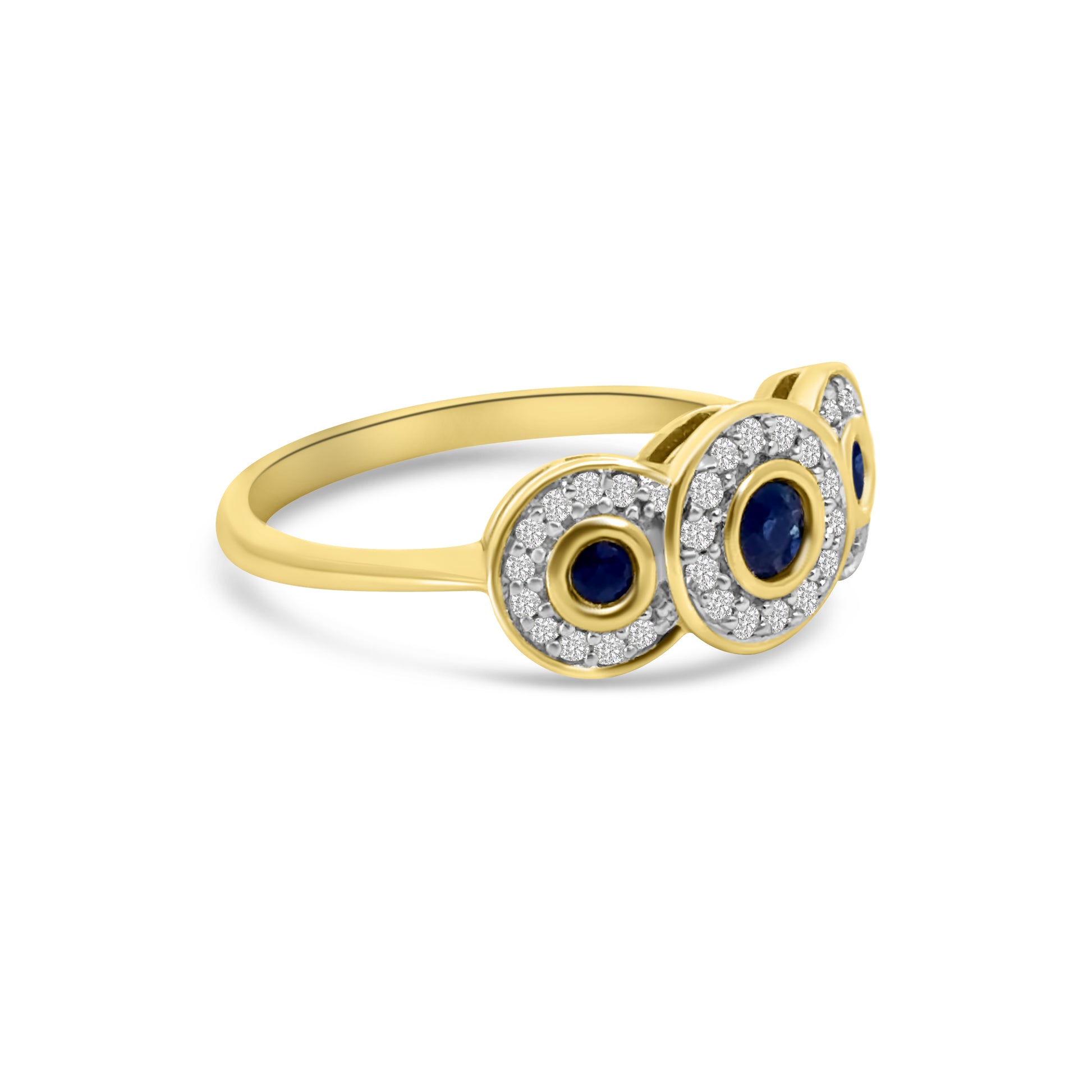 9kt Sapphire and Diamond Dress Ring