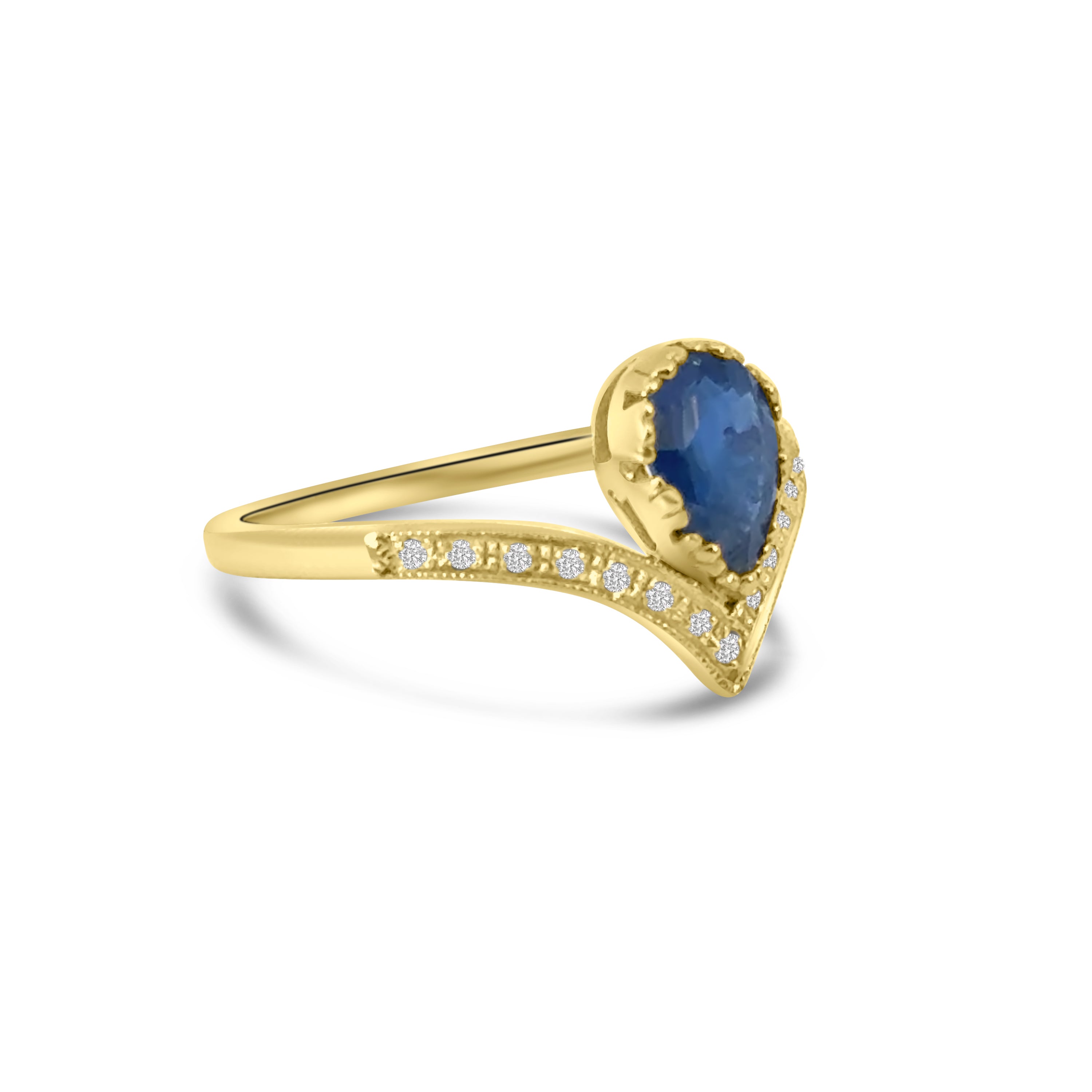 9kt Sapphire and Diamond Dress Ring