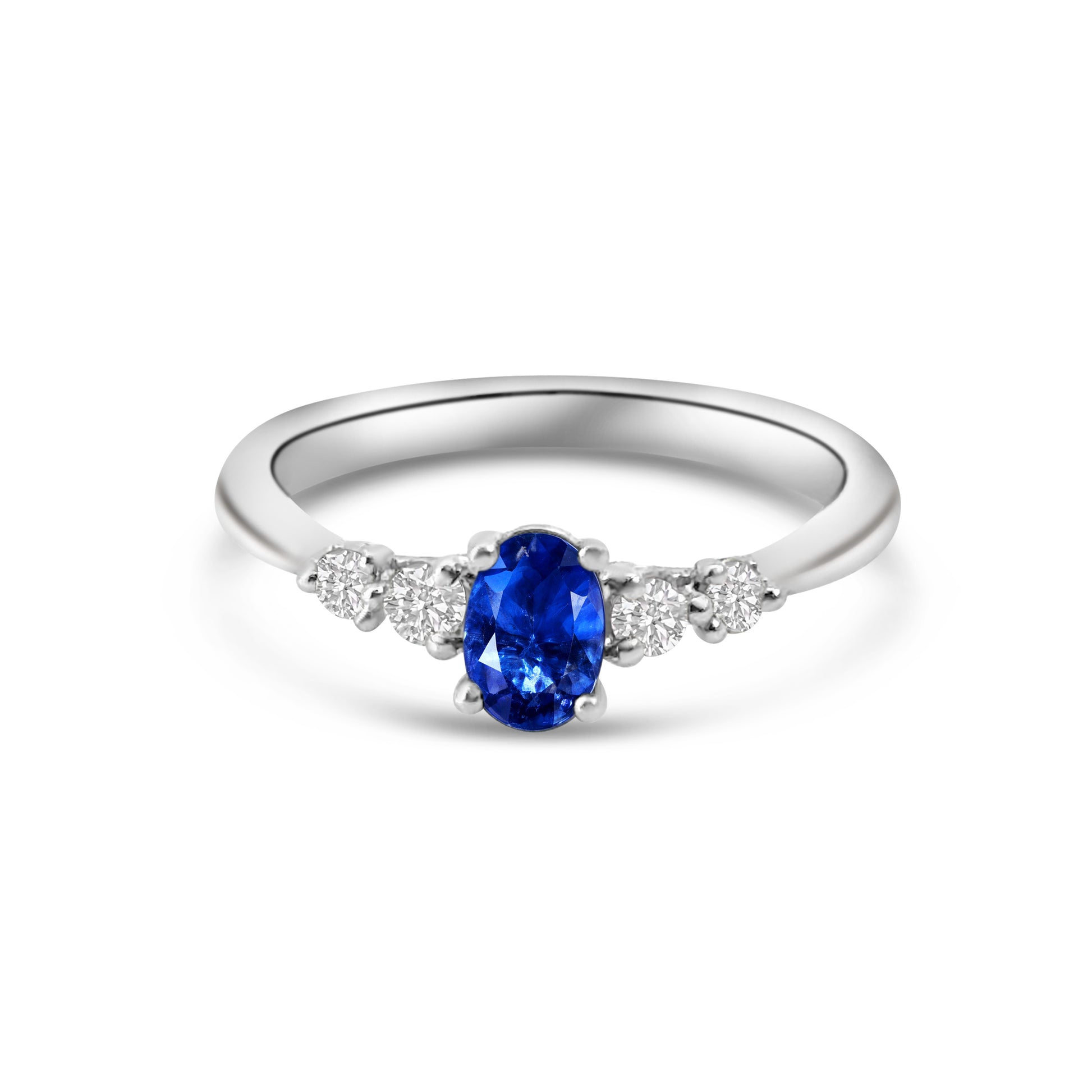 Platinum Sapphire and Diamond Dress Ring