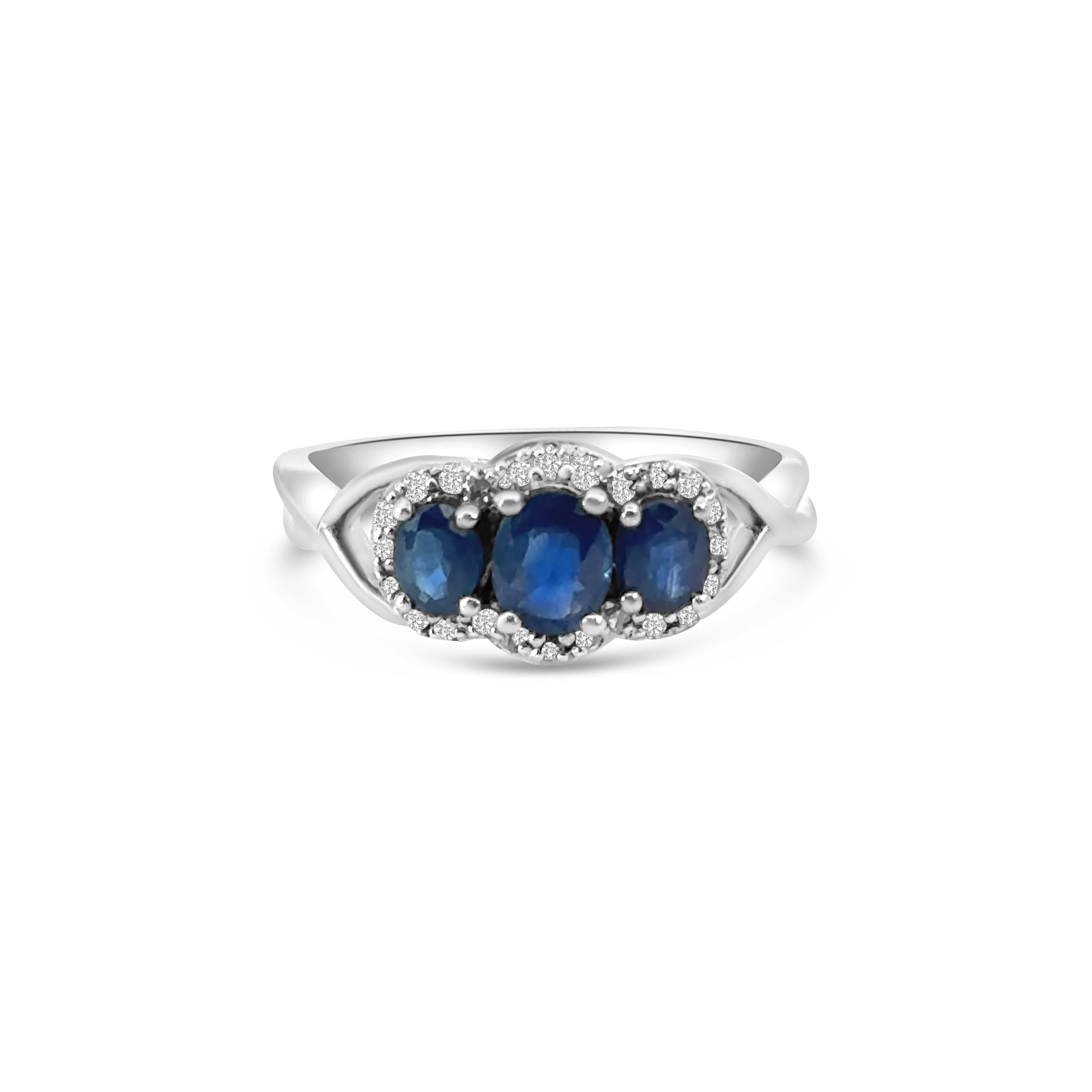 9kt Sapphire and Diamond Dress Ring