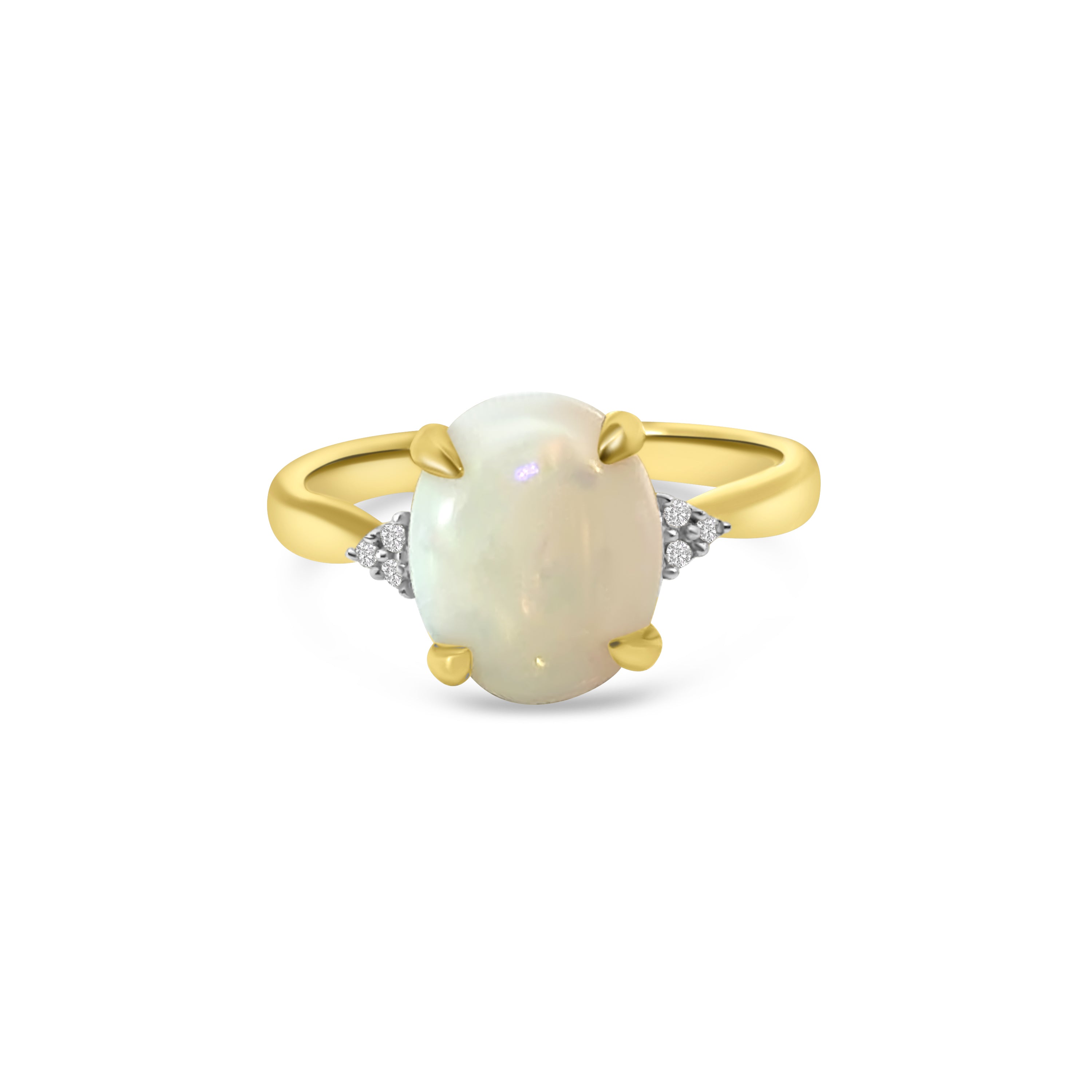 9kt Opal and Diamond Dress Ring