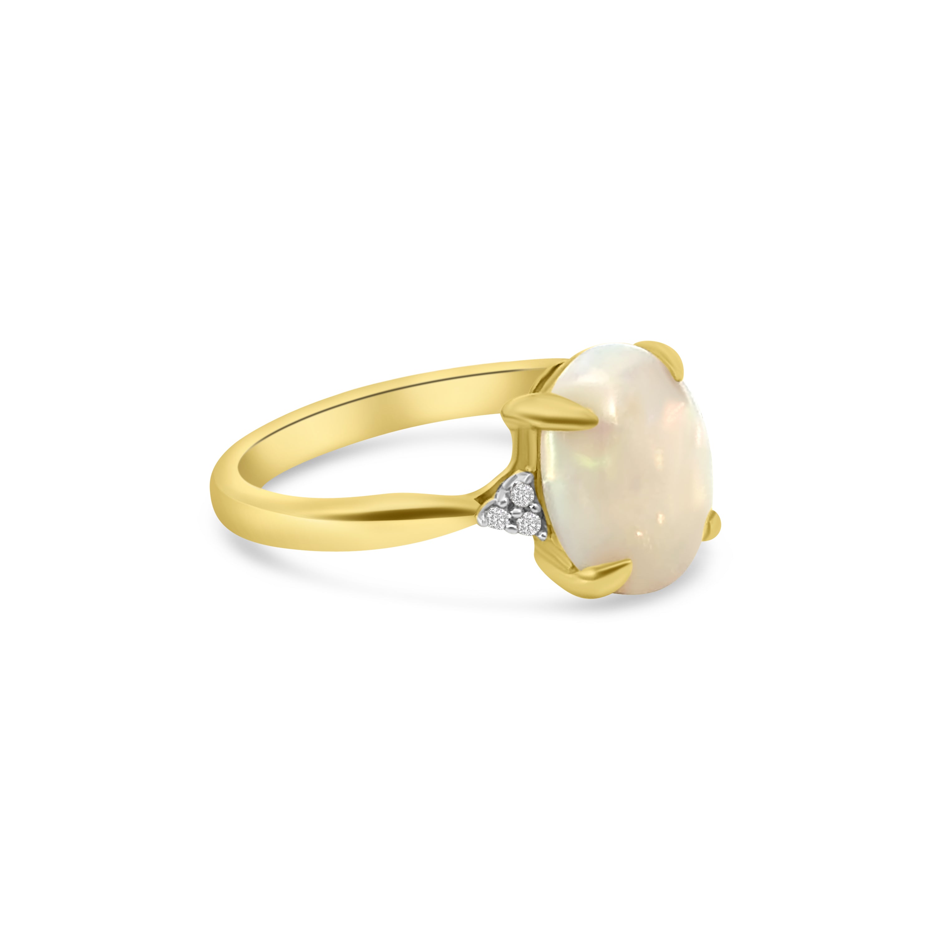 9kt Opal and Diamond Dress Ring