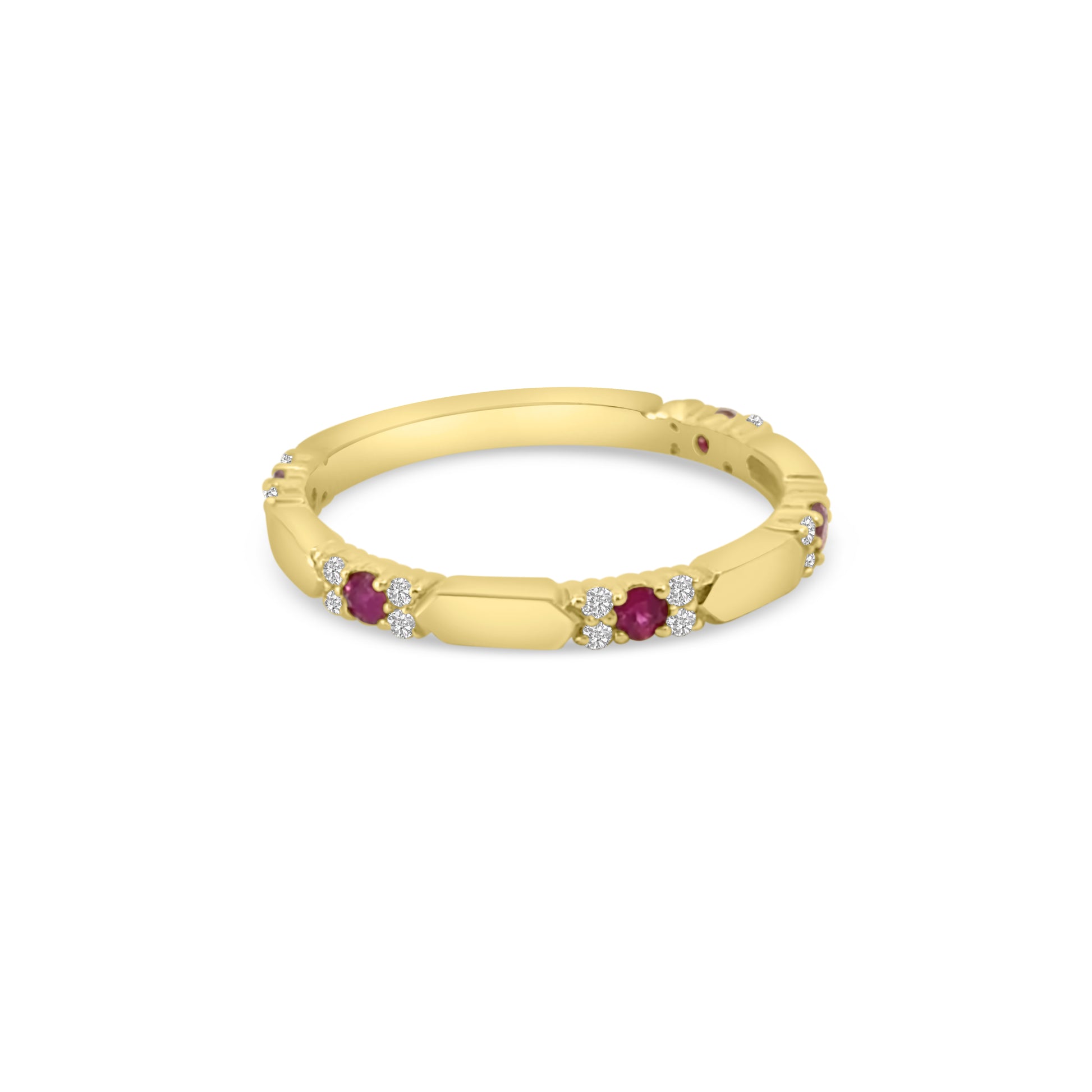 9kt Ruby and Diamond Band