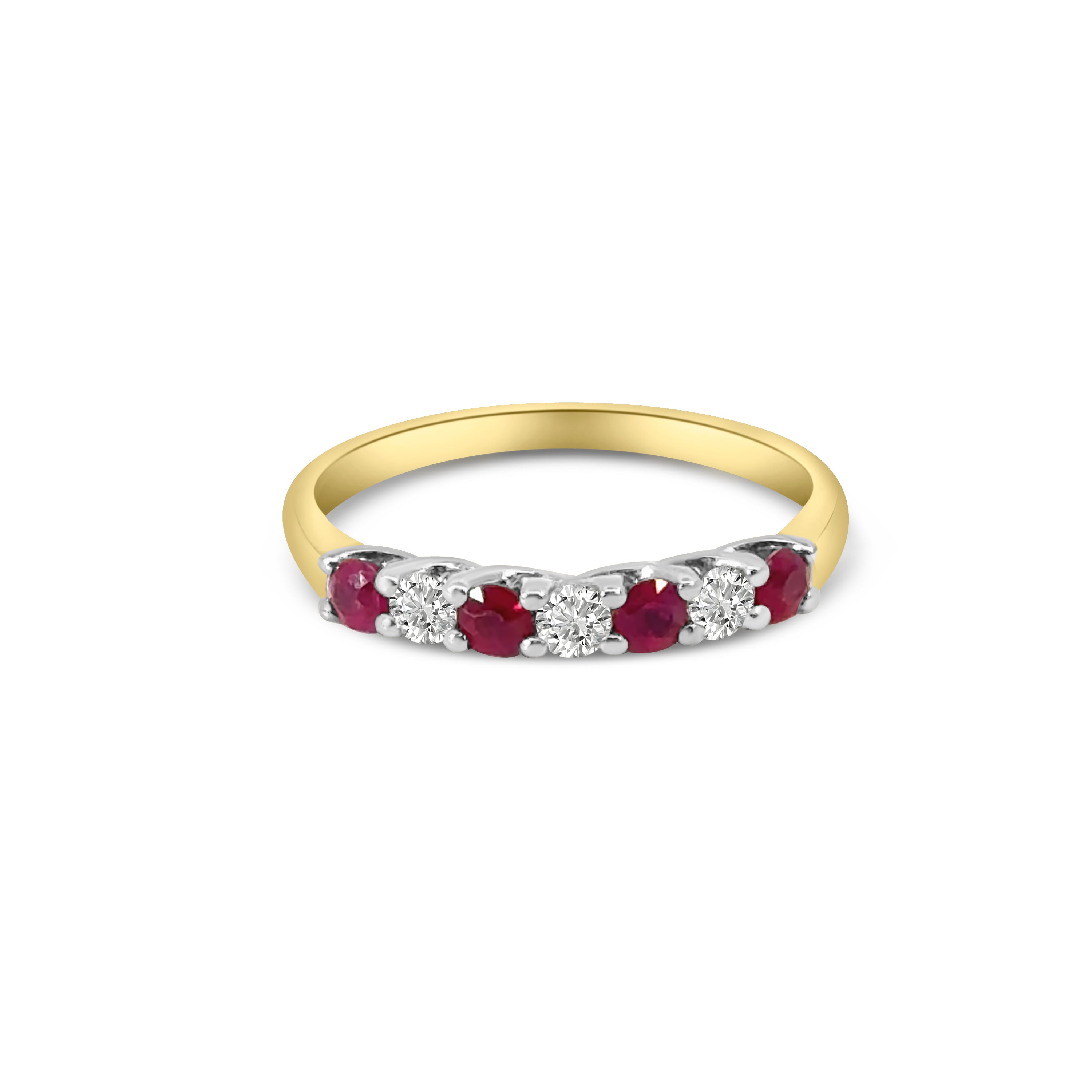 9kt Ruby and Diamond Band