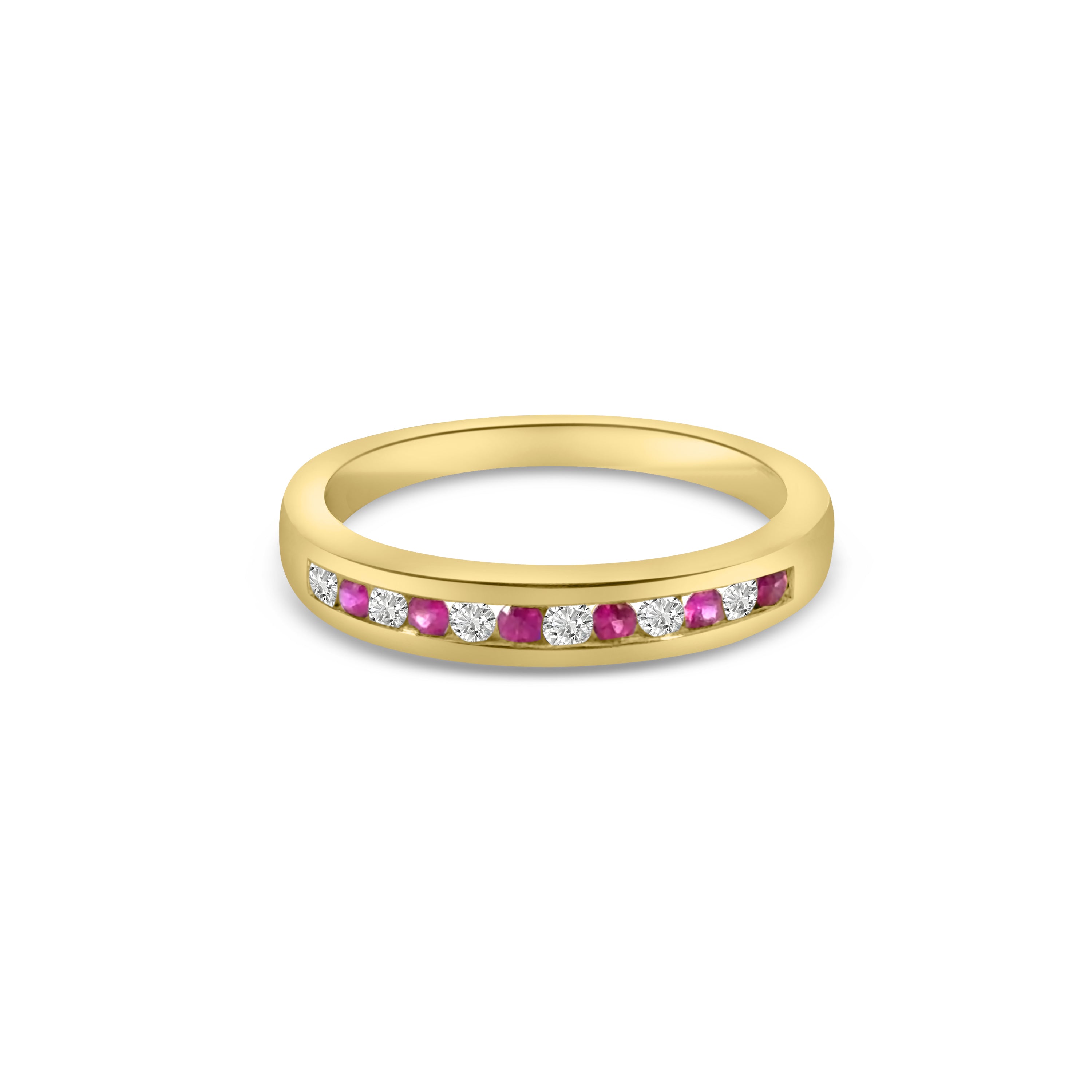 9kt Ruby and Diamond Band